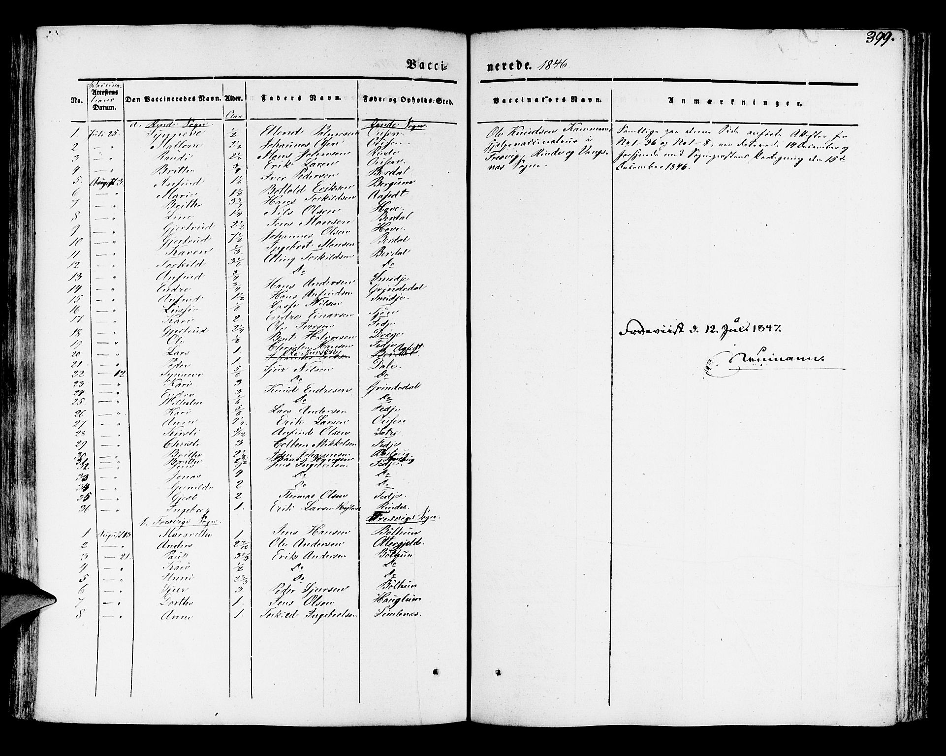 Leikanger sokneprestembete, AV/SAB-A-81001/H/Haa/Haaa/L0007: Parish register (official) no. A 7, 1838-1851, p. 399