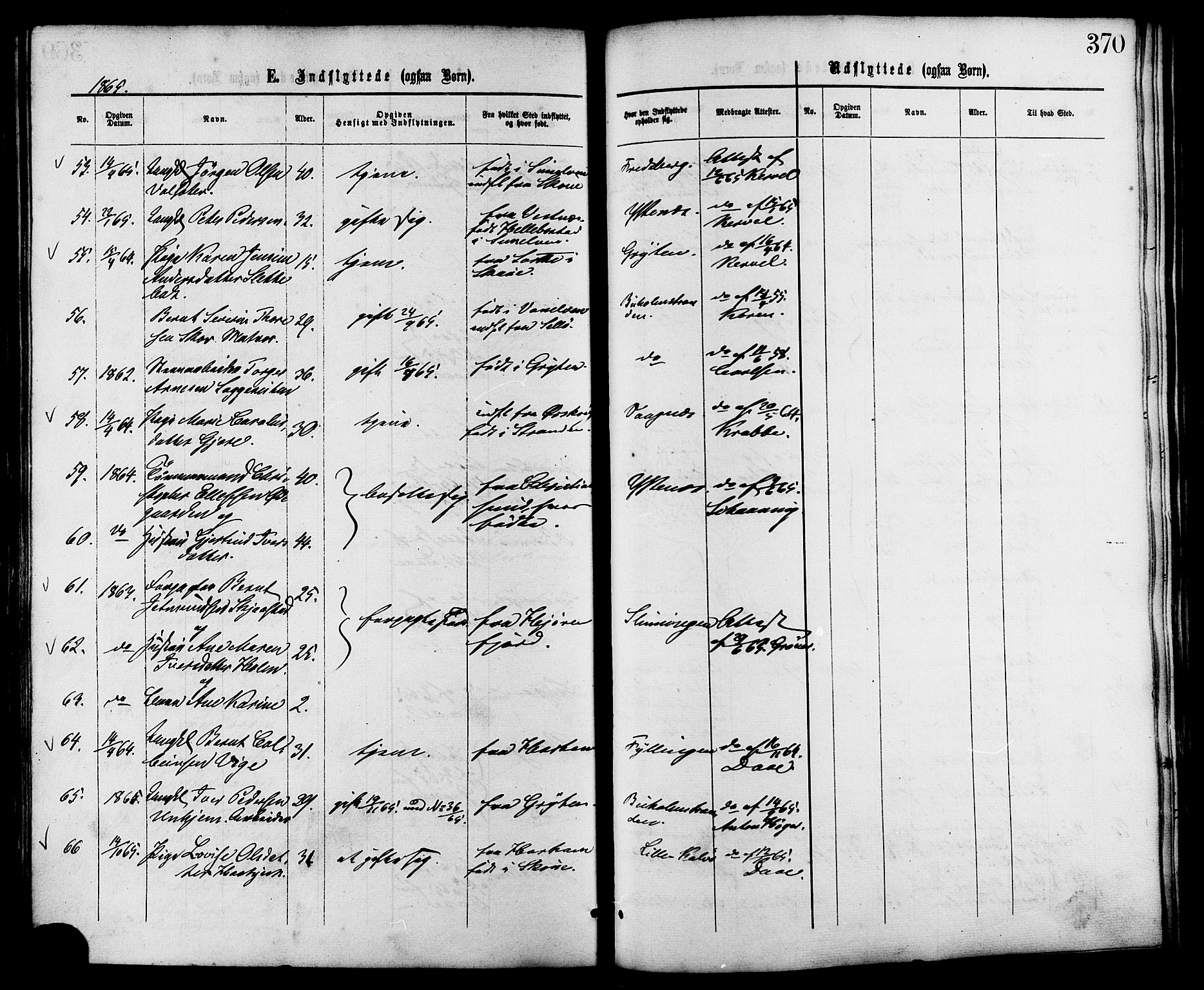 Ministerialprotokoller, klokkerbøker og fødselsregistre - Møre og Romsdal, AV/SAT-A-1454/528/L0399: Parish register (official) no. 528A10, 1864-1879, p. 370