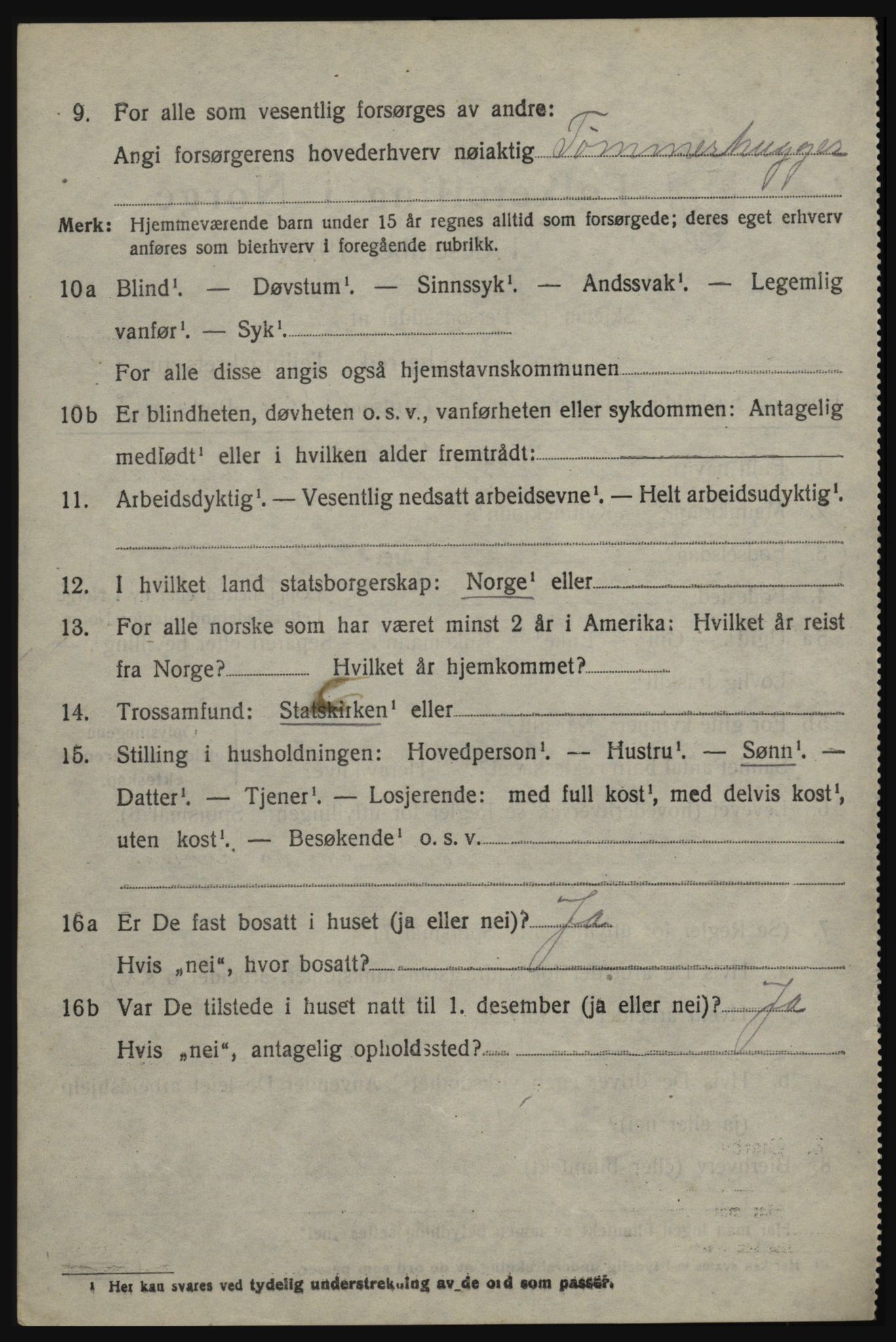 SAO, 1920 census for Øymark, 1920, p. 3142