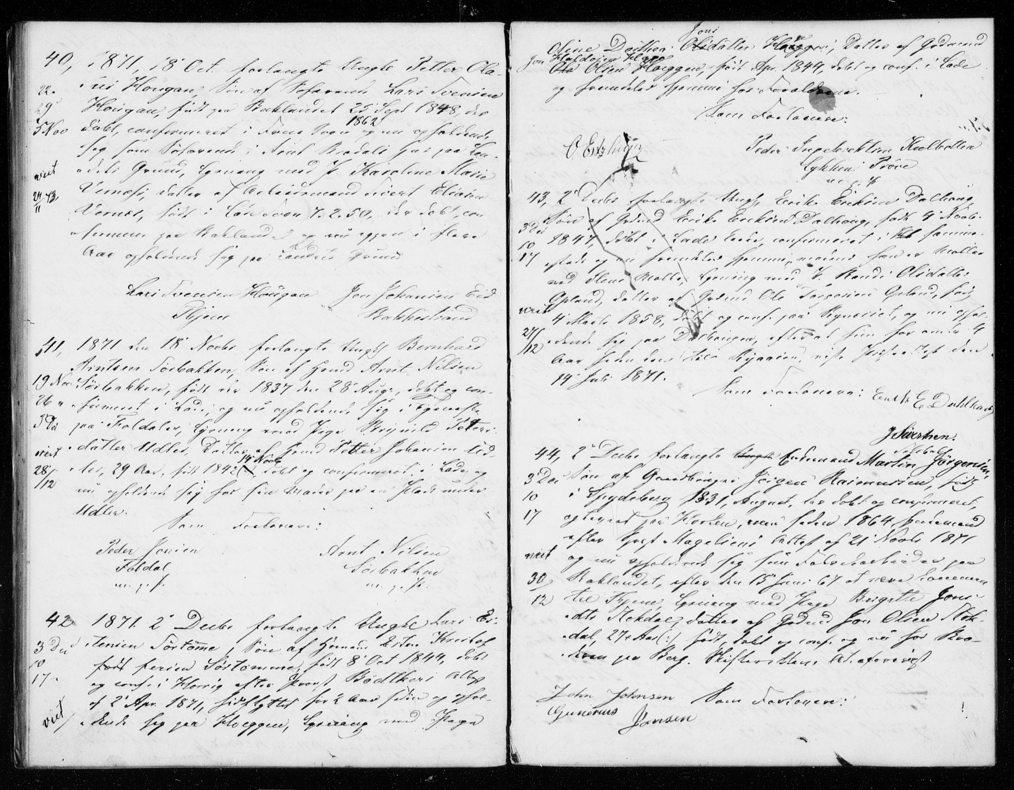Ministerialprotokoller, klokkerbøker og fødselsregistre - Sør-Trøndelag, AV/SAT-A-1456/606/L0298: Banns register no. 606A13, 1861-1872