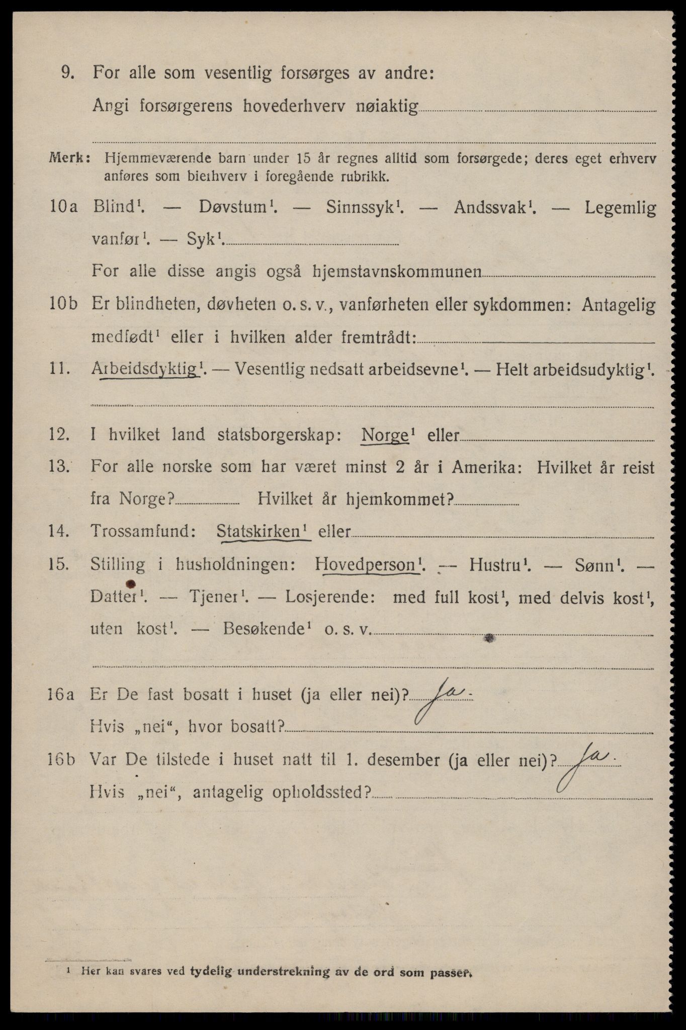 SAST, 1920 census for Sjernarøy, 1920, p. 879