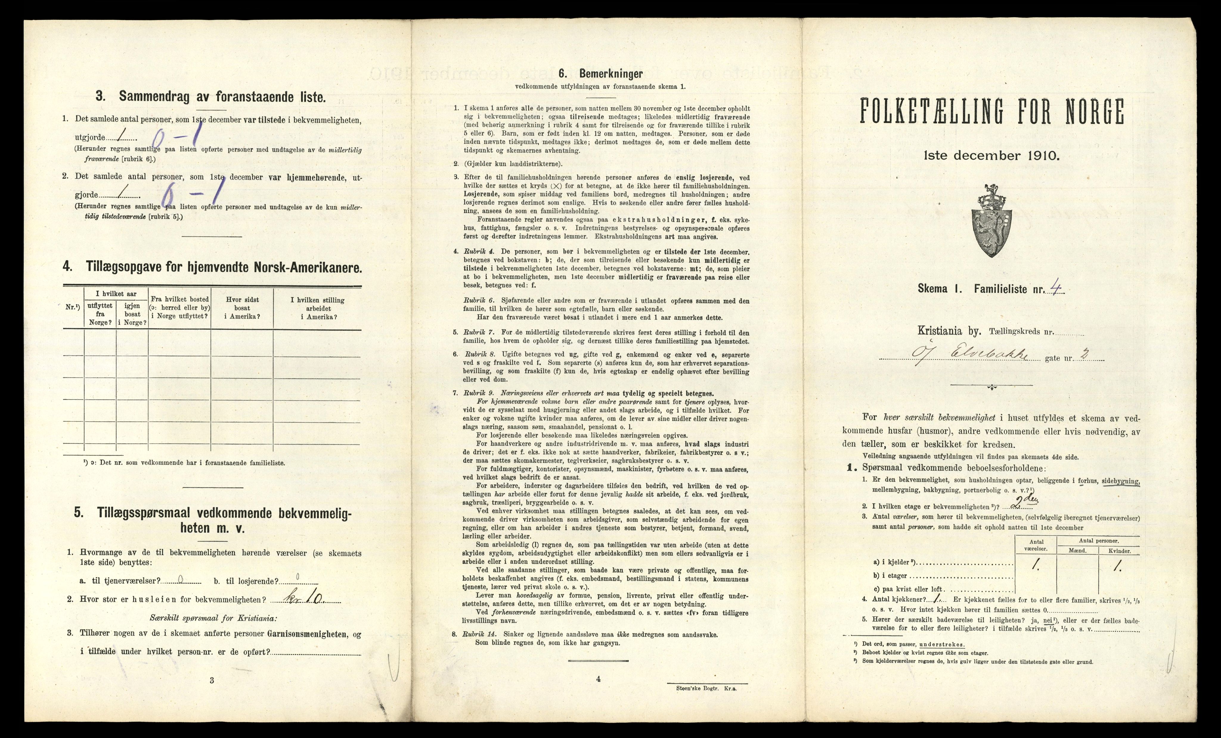 RA, 1910 census for Kristiania, 1910, p. 124695