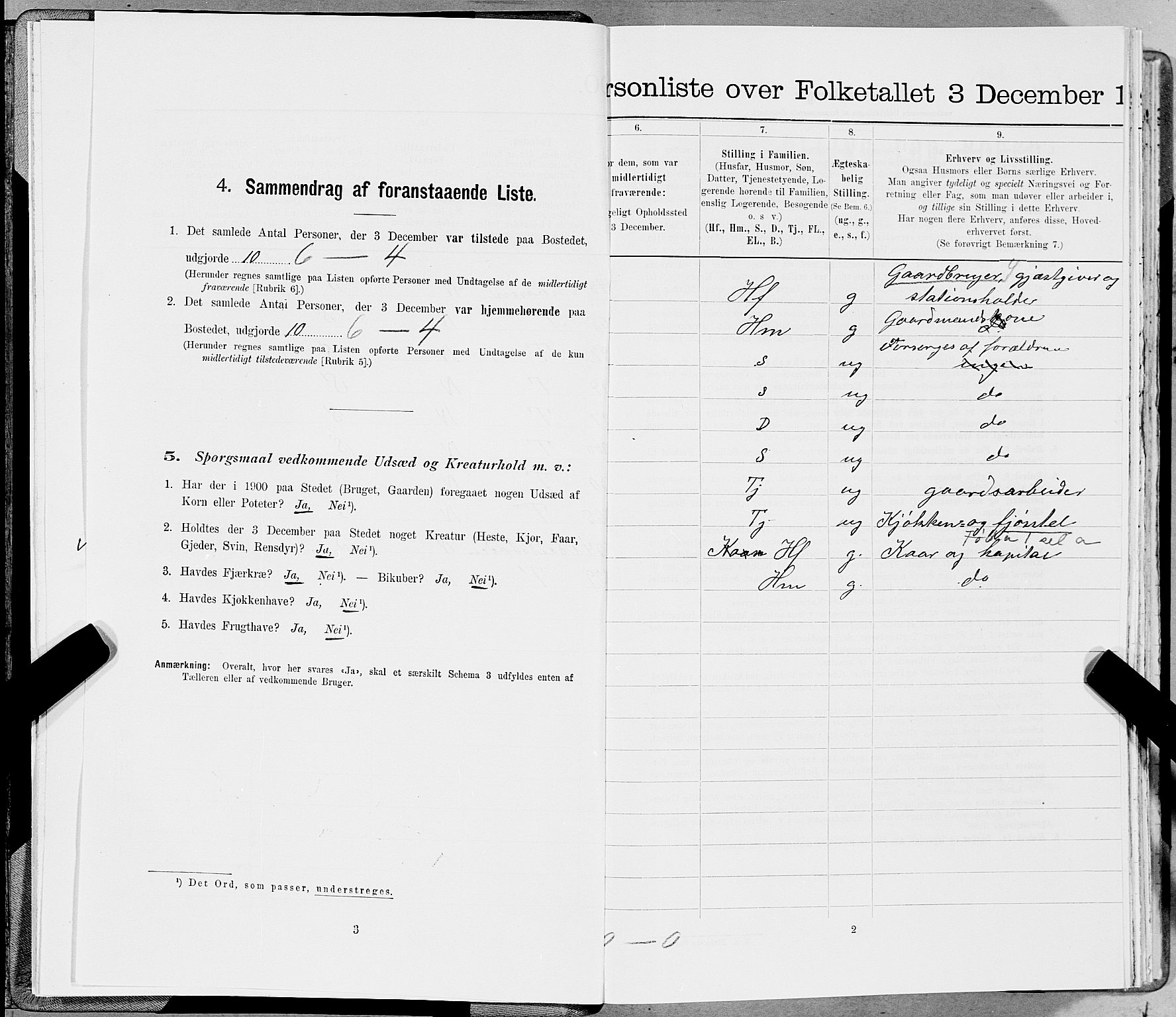 SAT, 1900 census for Stod, 1900, p. 31