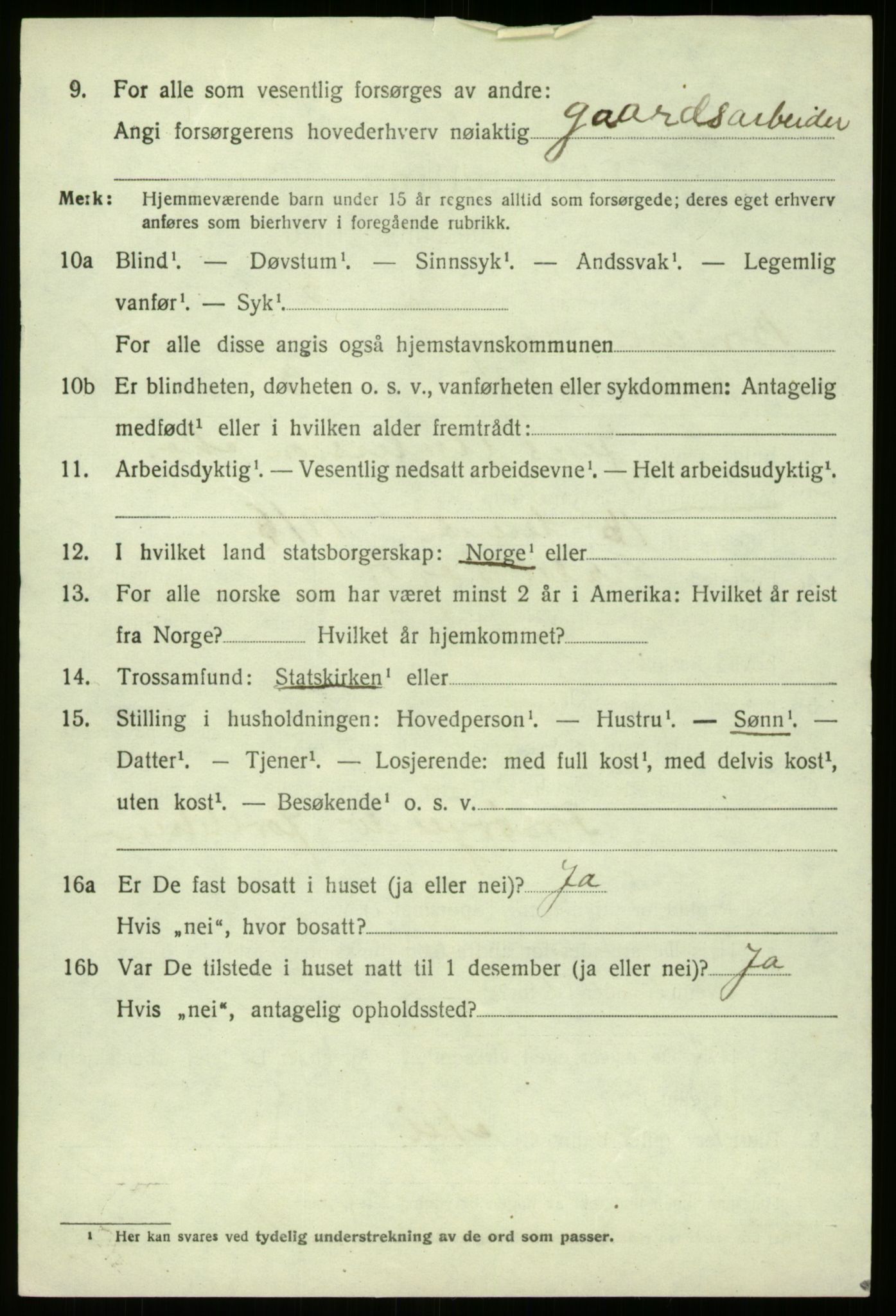 SAB, 1920 census for Borgund, 1920, p. 717