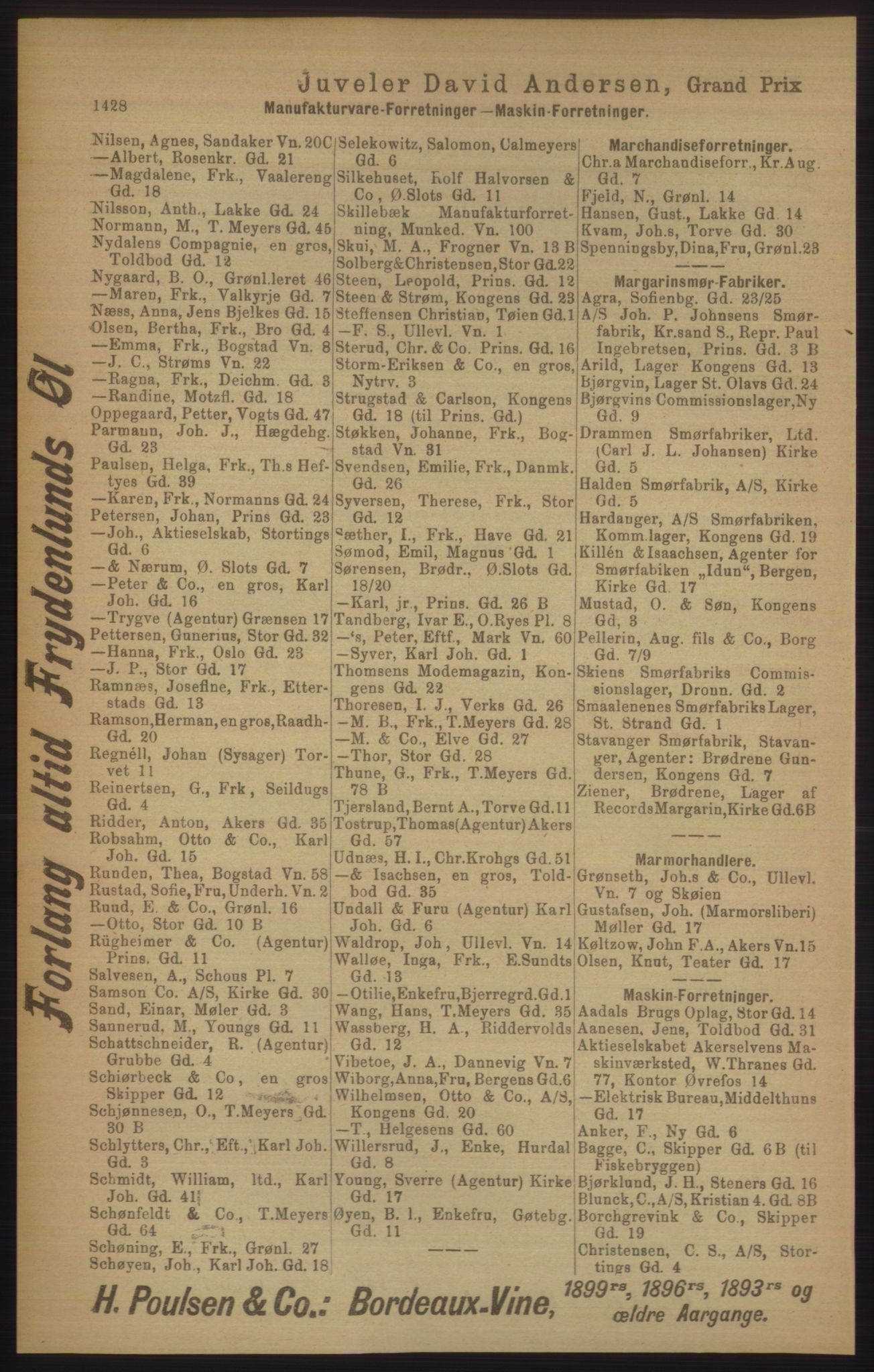 Kristiania/Oslo adressebok, PUBL/-, 1906, p. 1428