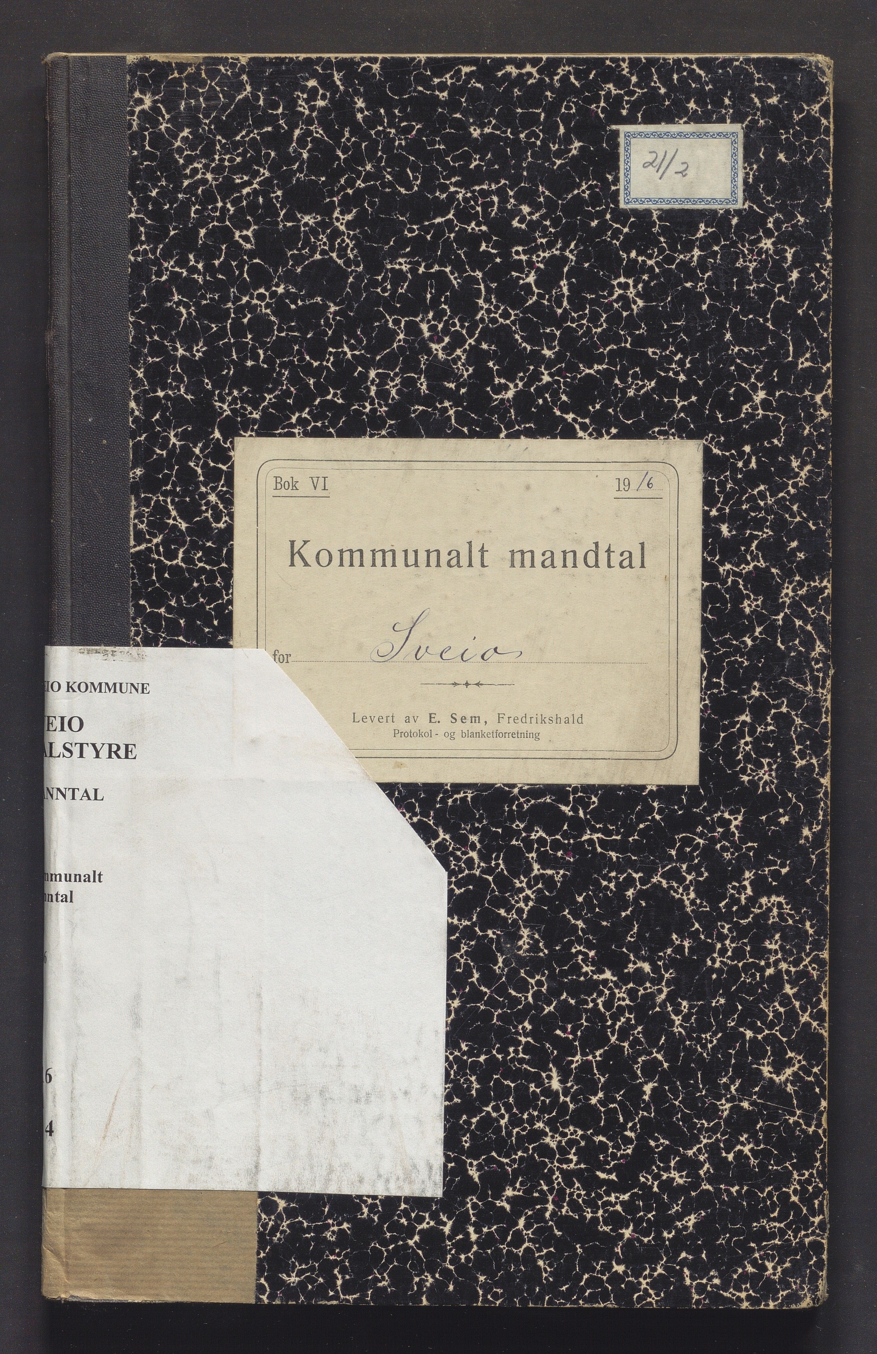 Sveio kommune. Valstyret, IKAH/1216-011/F/Fa/L0004: Manntalsprotokoll over røysteføre i Sveio, 1916