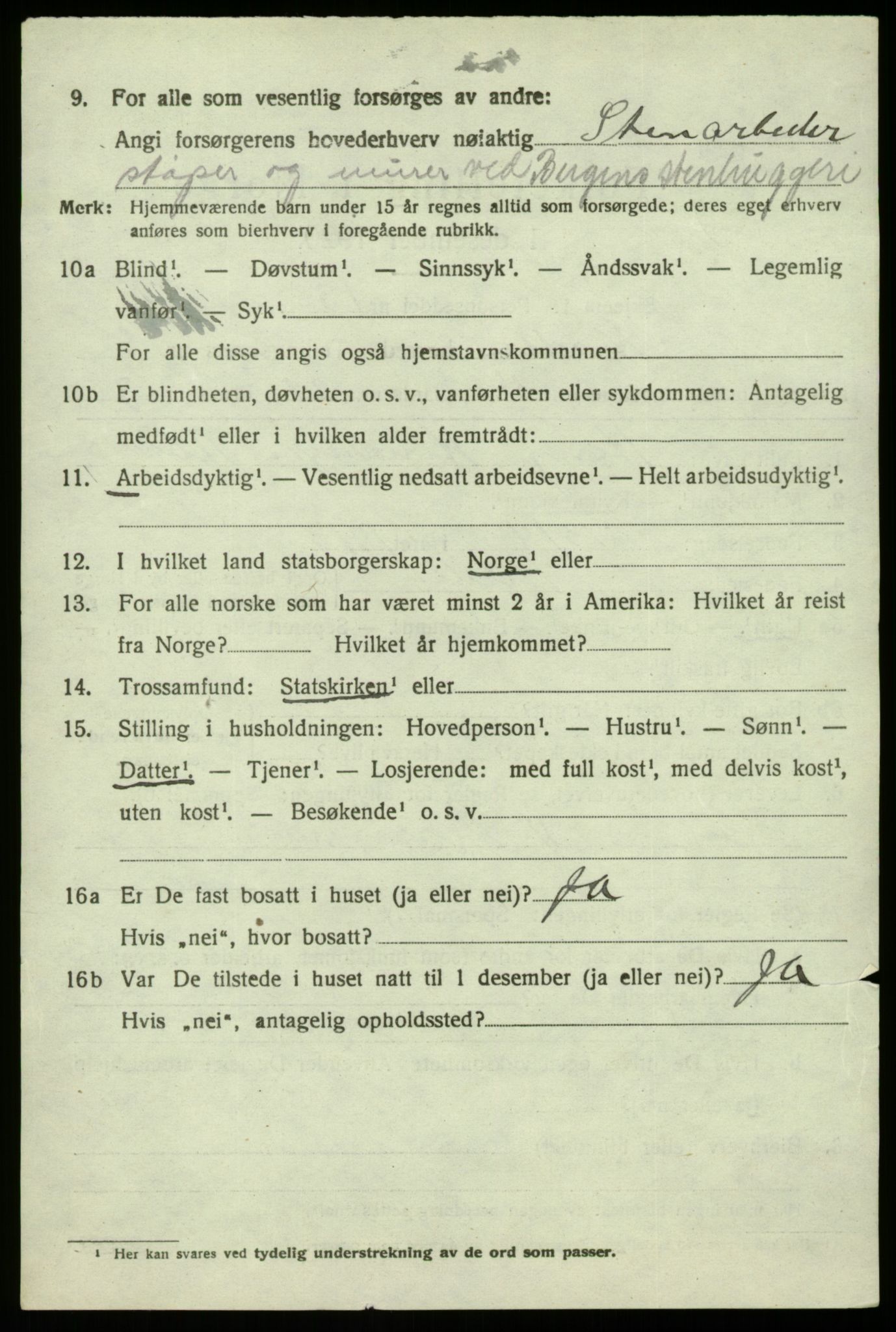 SAB, 1920 census for Herdla, 1920, p. 4356