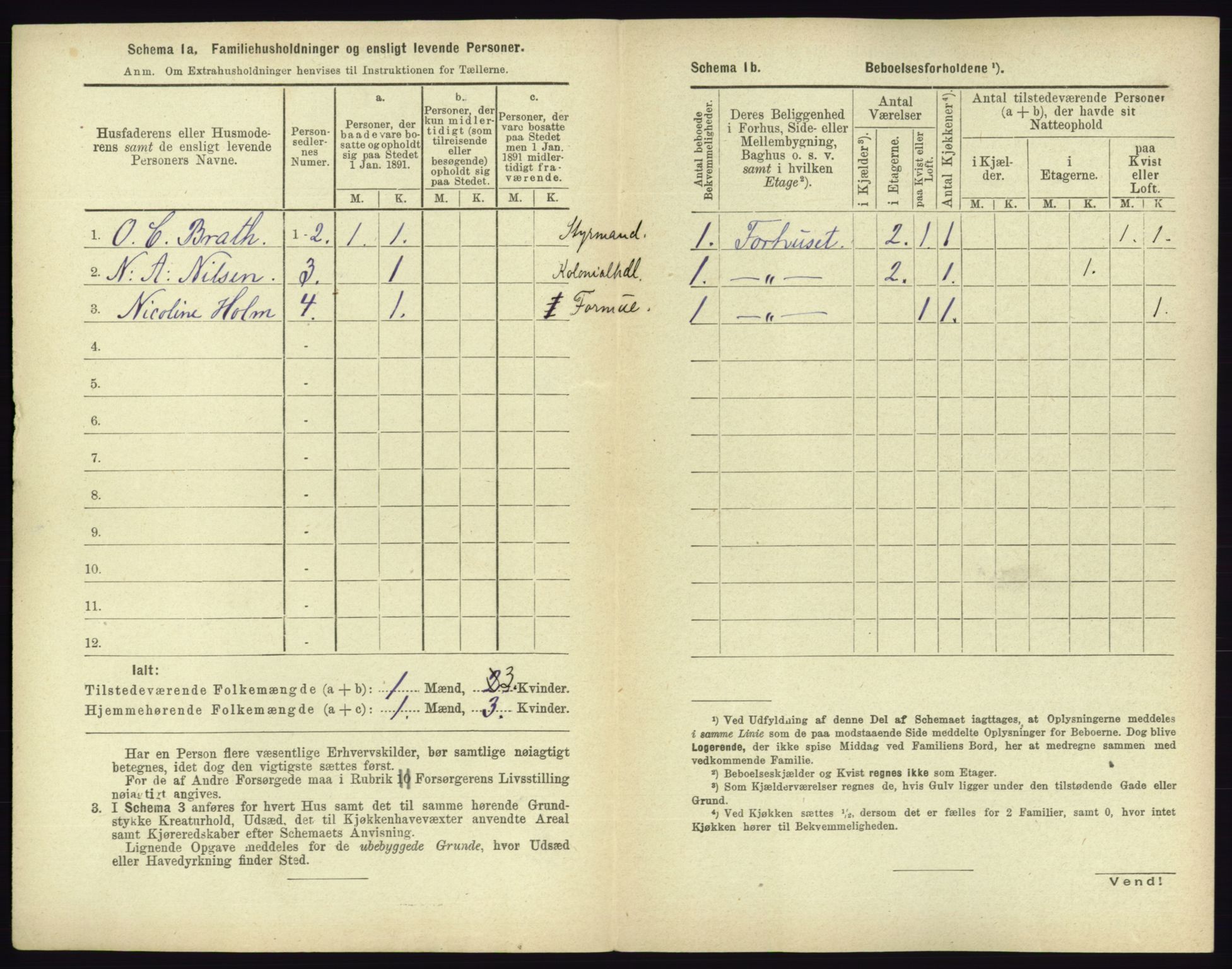 RA, 1891 census for 0703 Horten, 1891, p. 410