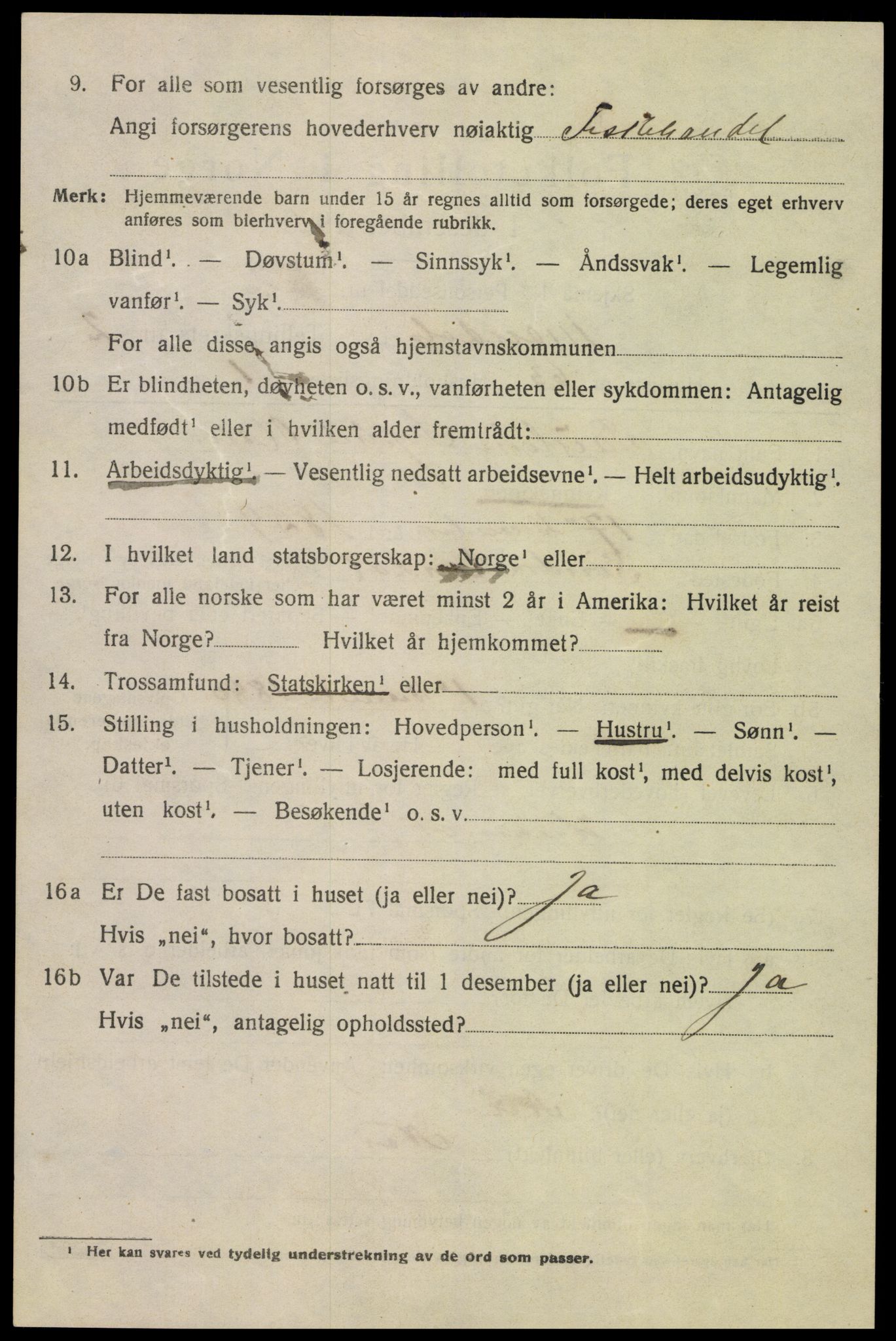 SAK, 1920 census for Mandal, 1920, p. 4792