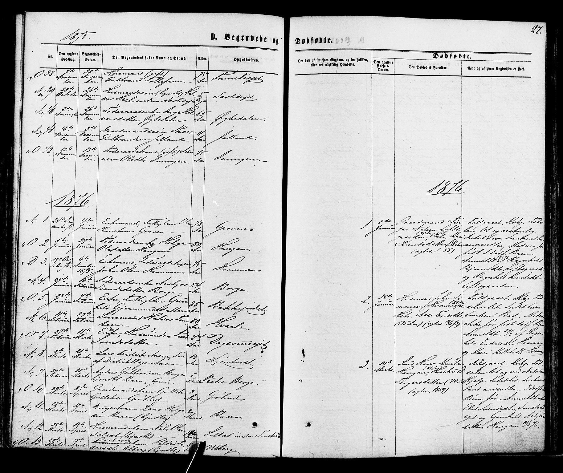 Nore kirkebøker, AV/SAKO-A-238/F/Fa/L0004: Parish register (official) no. I 4, 1867-1877, p. 27