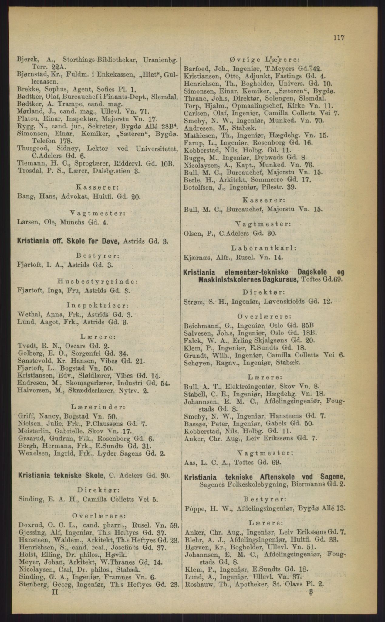 Kristiania/Oslo adressebok, PUBL/-, 1903, p. 117