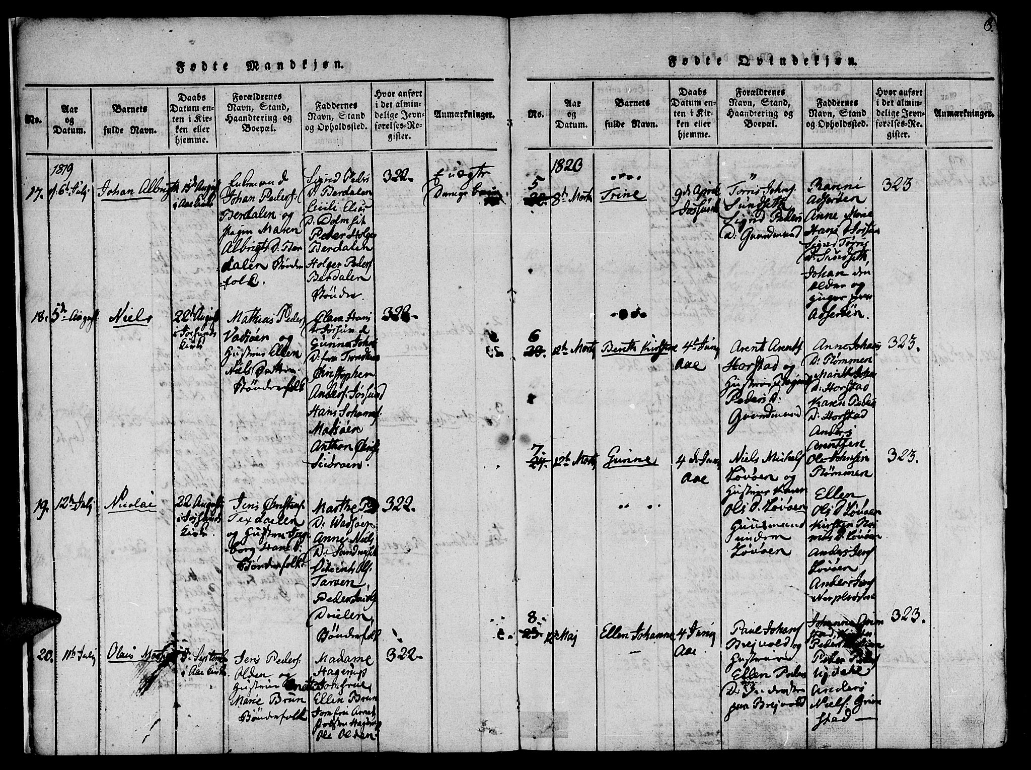 Ministerialprotokoller, klokkerbøker og fødselsregistre - Sør-Trøndelag, AV/SAT-A-1456/655/L0675: Parish register (official) no. 655A04, 1818-1830, p. 8