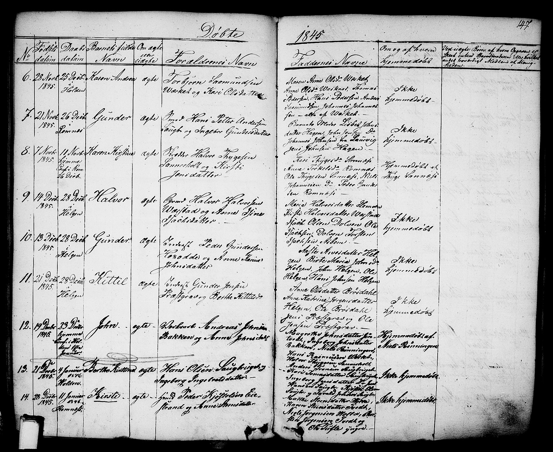 Holla kirkebøker, SAKO/A-272/F/Fa/L0004: Parish register (official) no. 4, 1830-1848, p. 147