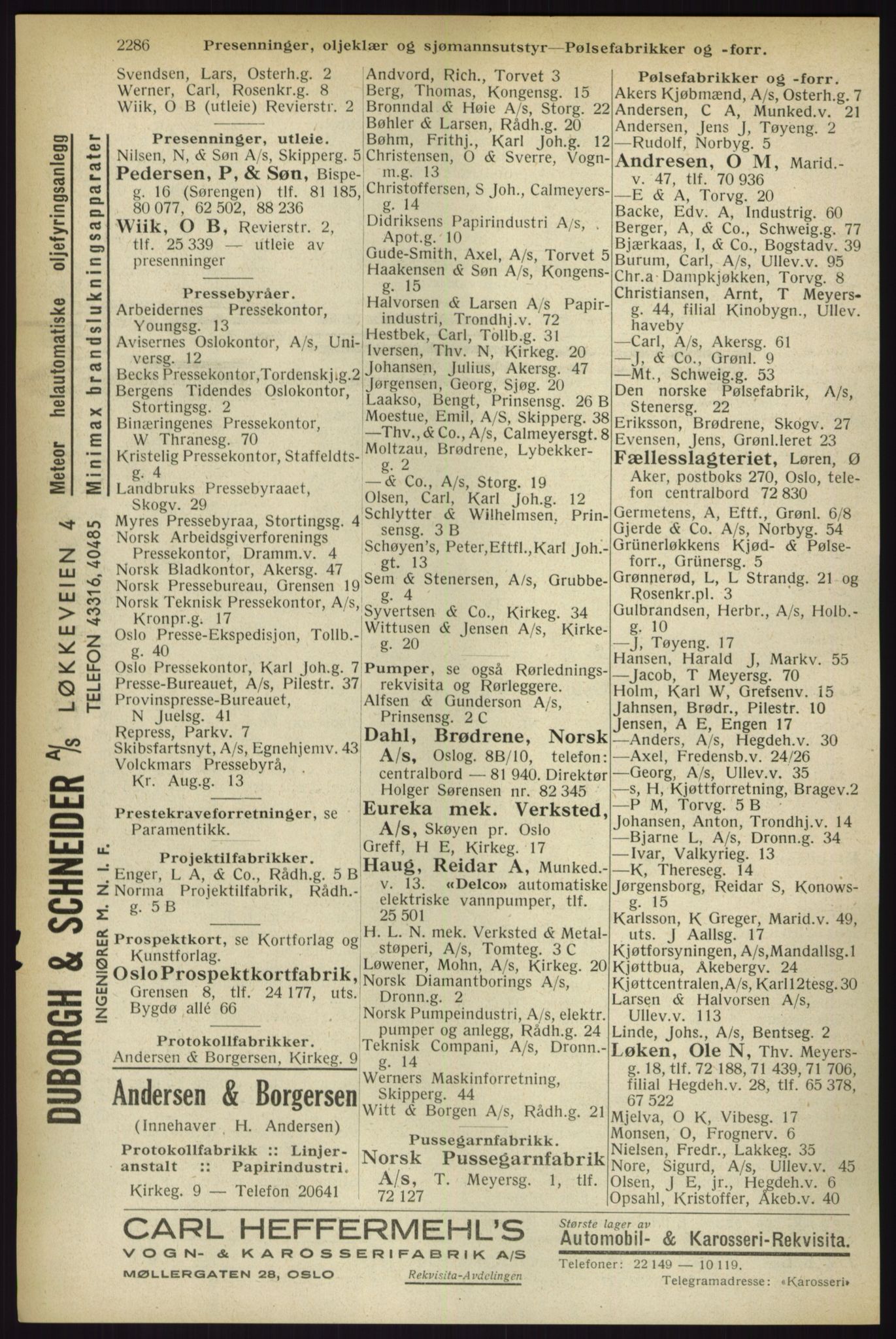 Kristiania/Oslo adressebok, PUBL/-, 1933, p. 2286