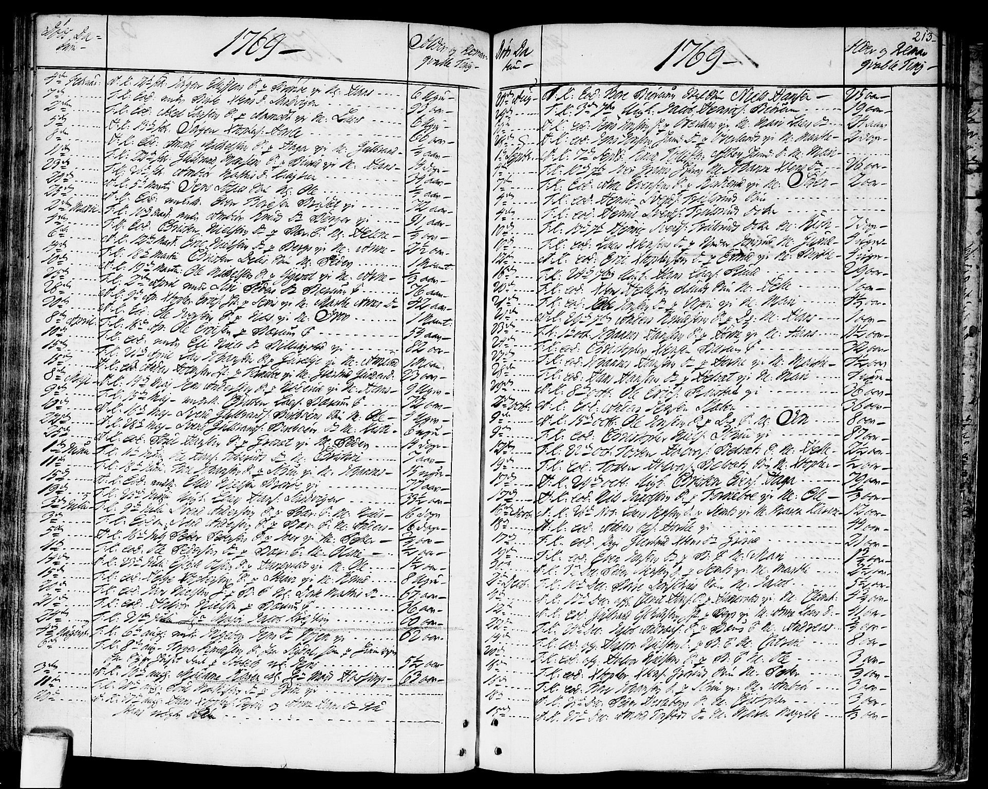 Asker prestekontor Kirkebøker, SAO/A-10256a/F/Fa/L0003: Parish register (official) no. I 3, 1767-1807, p. 213