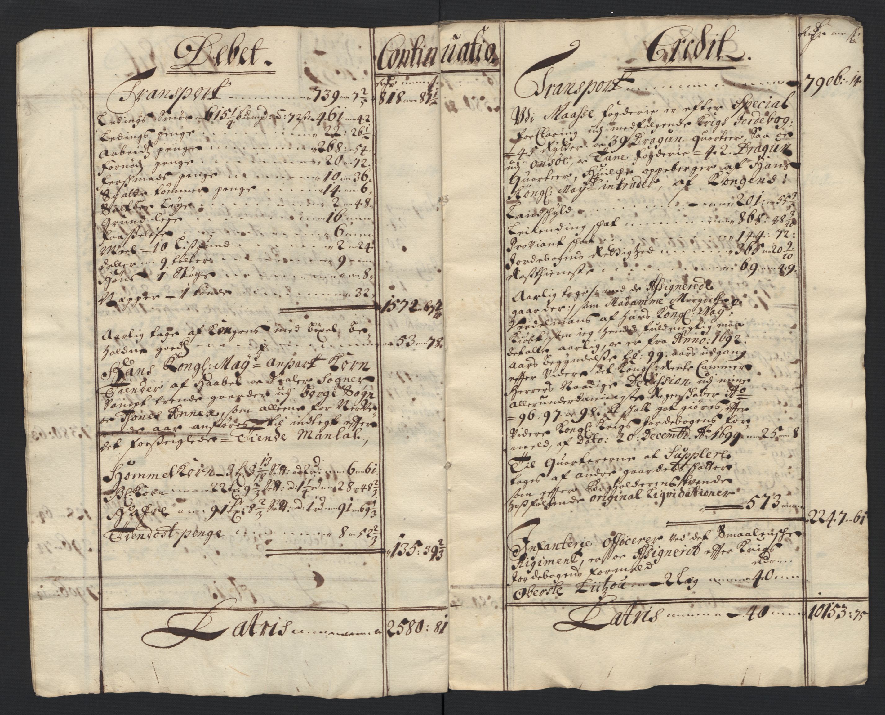 Rentekammeret inntil 1814, Reviderte regnskaper, Fogderegnskap, AV/RA-EA-4092/R04/L0128: Fogderegnskap Moss, Onsøy, Tune, Veme og Åbygge, 1699, p. 5