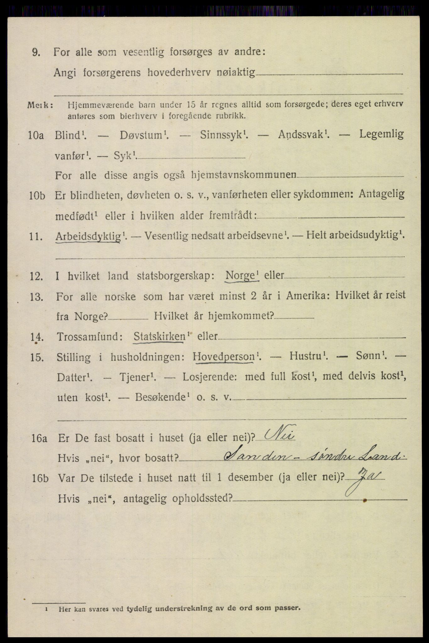 SAH, 1920 census for Søndre Land, 1920, p. 6228