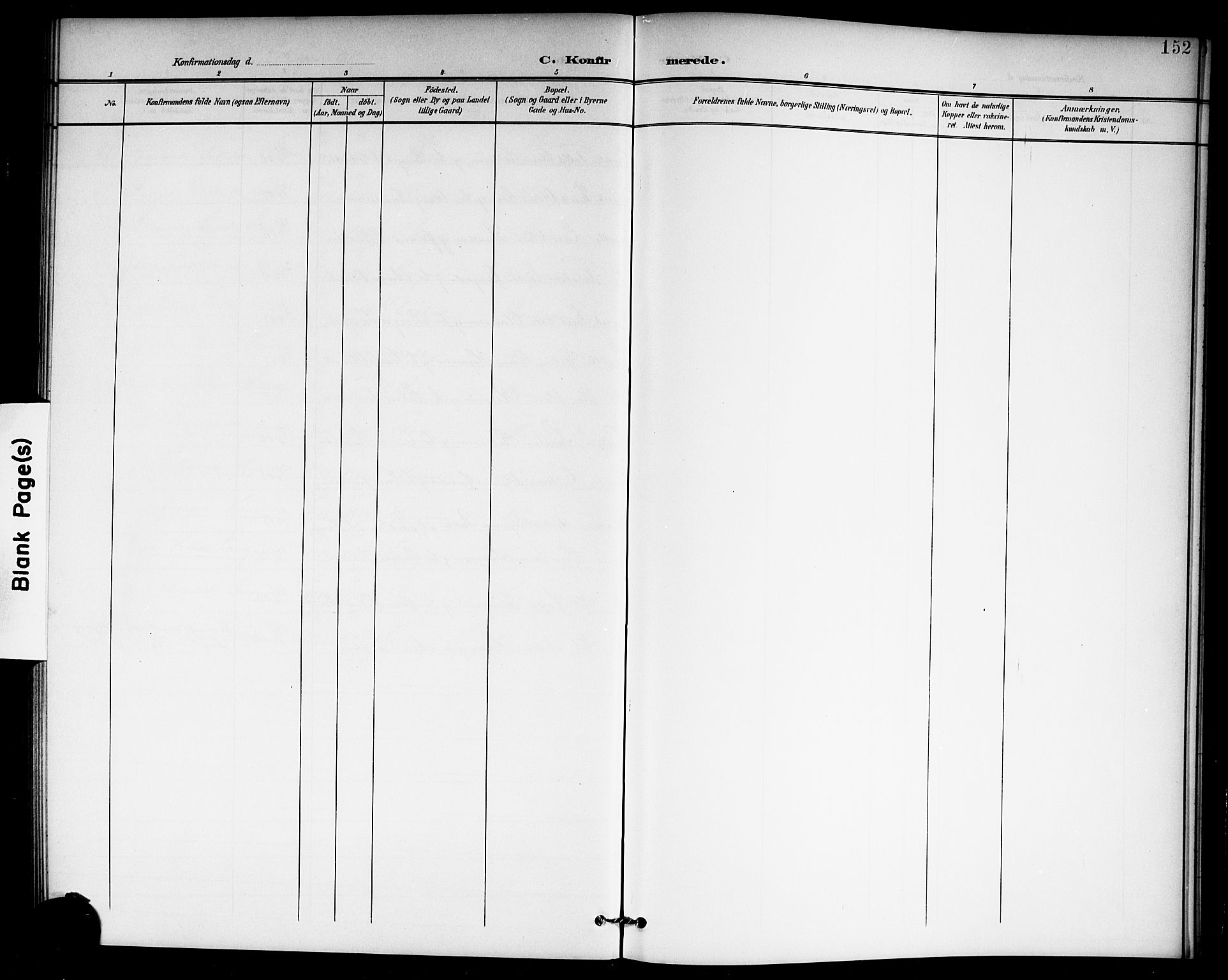 Hol kirkebøker, AV/SAKO-A-227/G/Ga/L0001: Parish register (copy) no. I 1, 1900-1919, p. 152