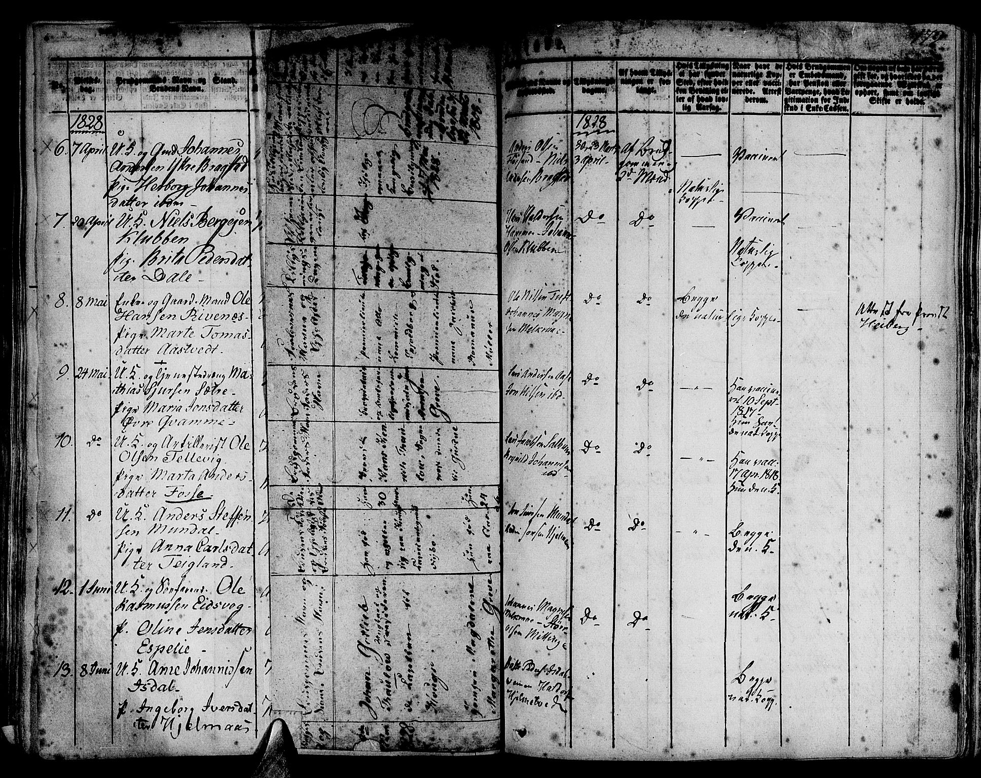 Hamre sokneprestembete, AV/SAB-A-75501/H/Ha/Haa/Haaa/L0011: Parish register (official) no. A 11, 1826-1834, p. 179