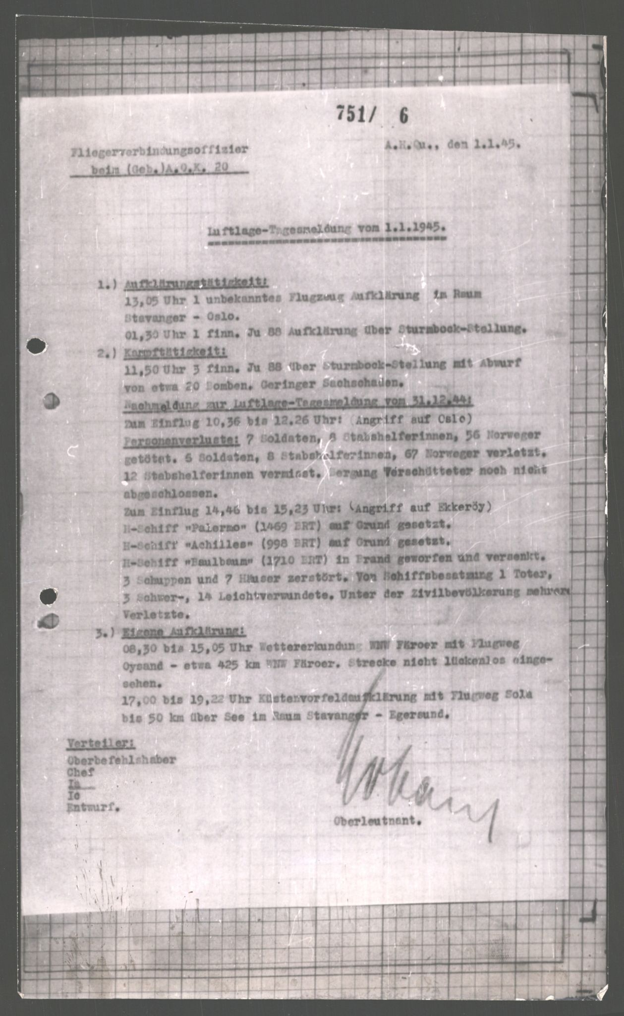 Forsvarets Overkommando. 2 kontor. Arkiv 11.4. Spredte tyske arkivsaker, AV/RA-RAFA-7031/D/Dar/Dara/L0001: Krigsdagbøker for 20. Gebirgs-Armee-Oberkommando (AOK 20), 1944-1945, p. 339