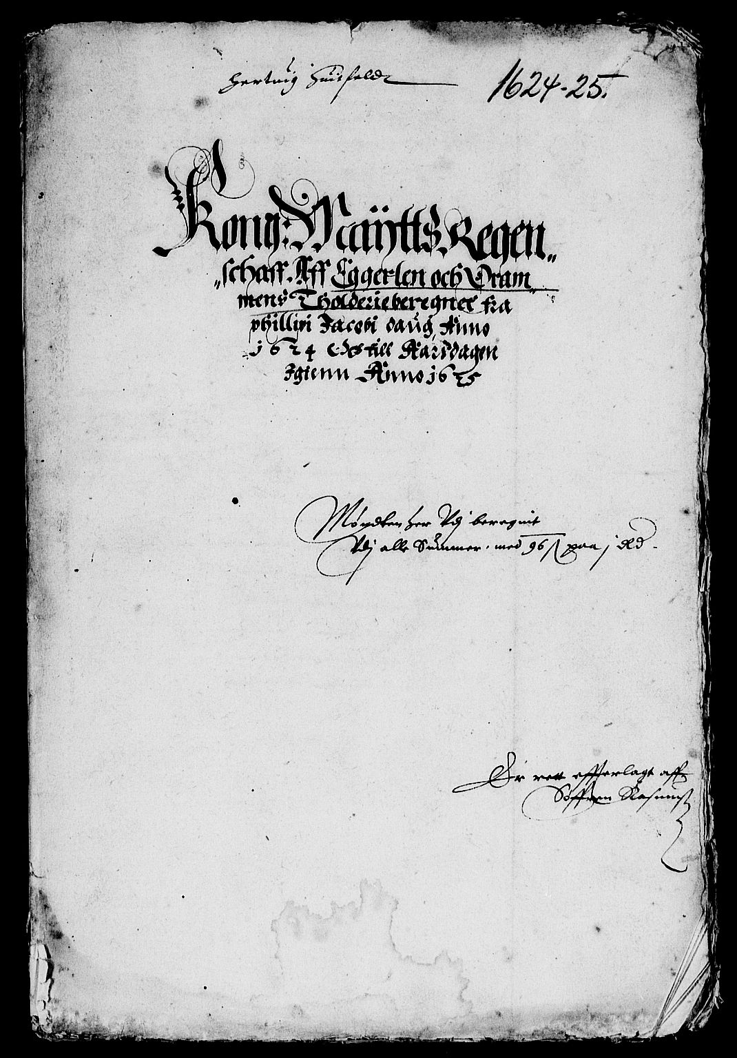 Rentekammeret inntil 1814, Reviderte regnskaper, Lensregnskaper, RA/EA-5023/R/Rb/Rbm/L0003: Eiker len, 1622-1626