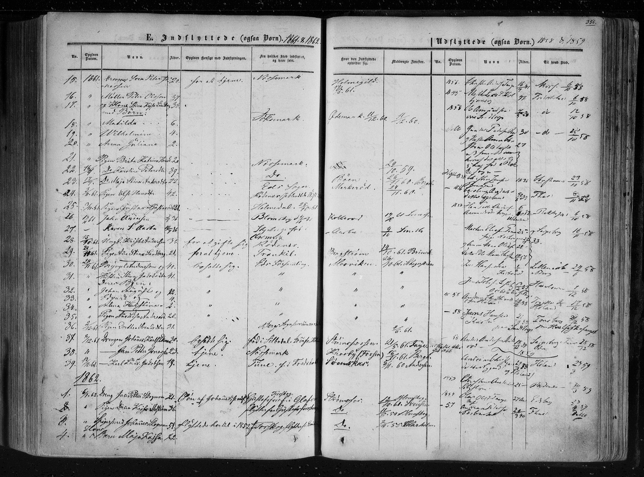 Aremark prestekontor Kirkebøker, SAO/A-10899/F/Fc/L0003: Parish register (official) no. III 3, 1850-1865, p. 356