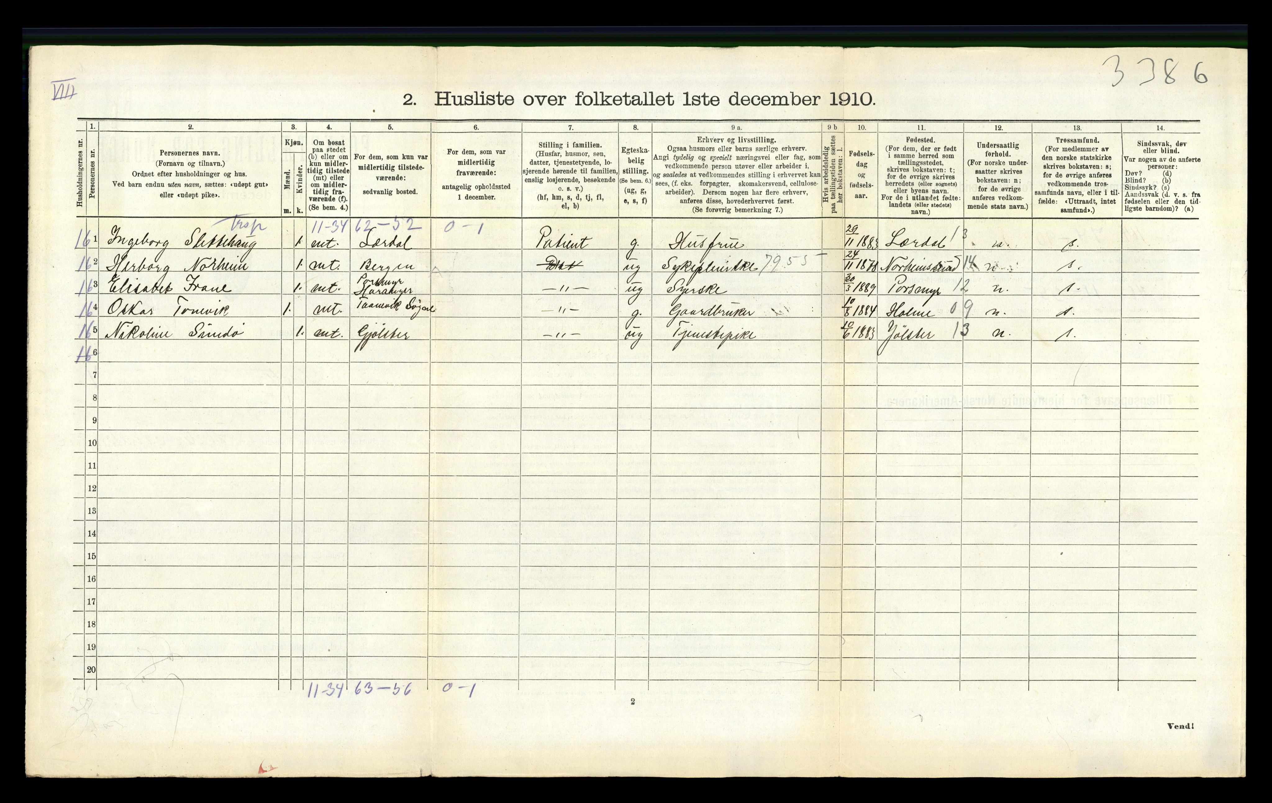 RA, 1910 census for Luster, 1910, p. 872