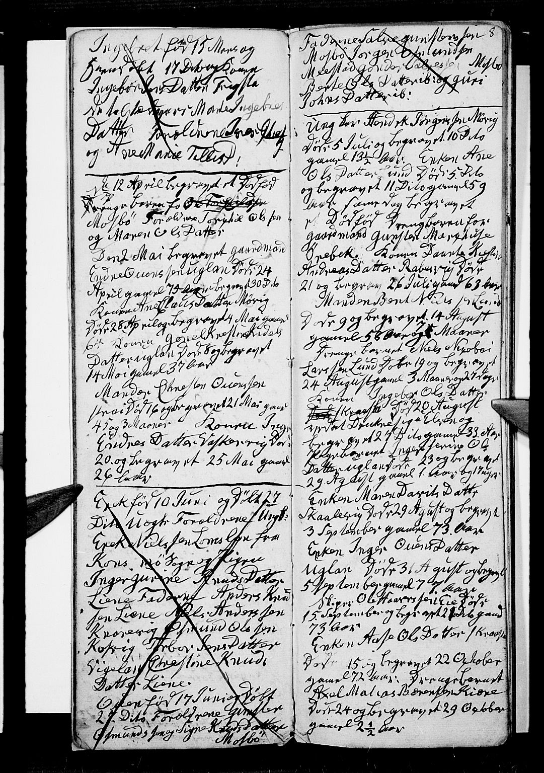 Oddernes sokneprestkontor, SAK/1111-0033/F/Fb/Fba/L0004: Parish register (copy) no. B 4, 1837-1846, p. 8