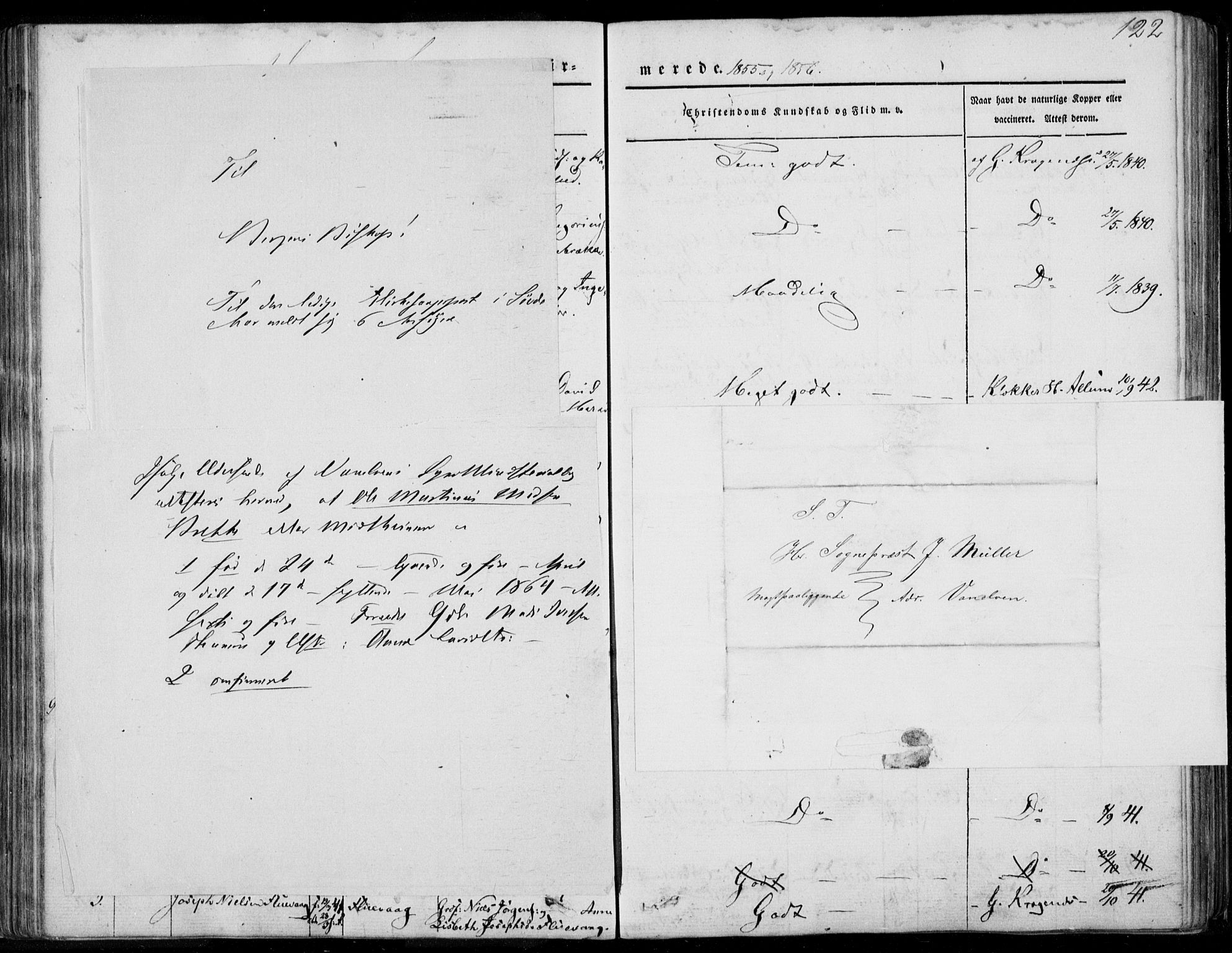 Ministerialprotokoller, klokkerbøker og fødselsregistre - Møre og Romsdal, AV/SAT-A-1454/501/L0006: Parish register (official) no. 501A06, 1844-1868, p. 122