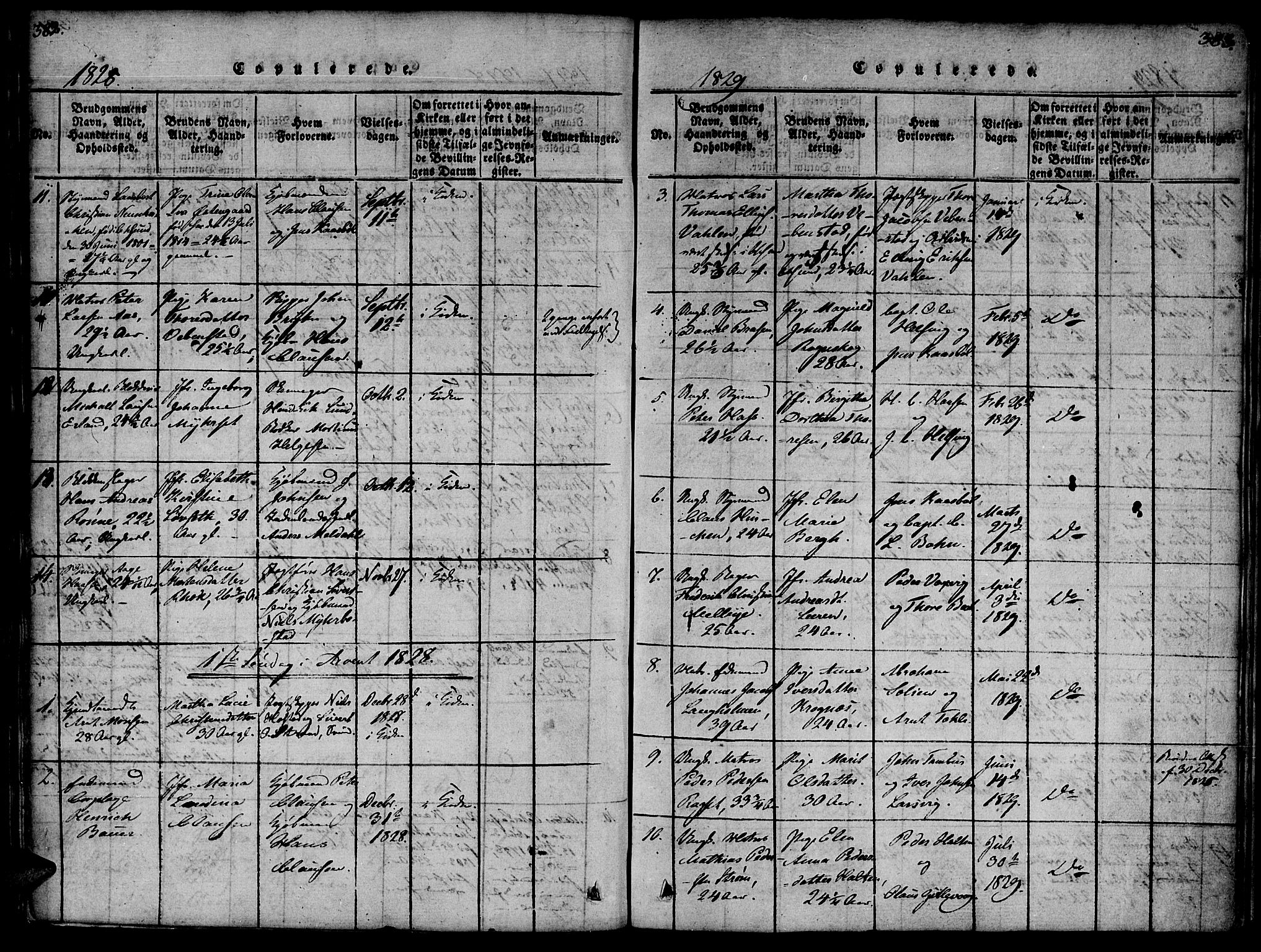 Ministerialprotokoller, klokkerbøker og fødselsregistre - Møre og Romsdal, AV/SAT-A-1454/572/L0842: Parish register (official) no. 572A05, 1819-1832, p. 382-383