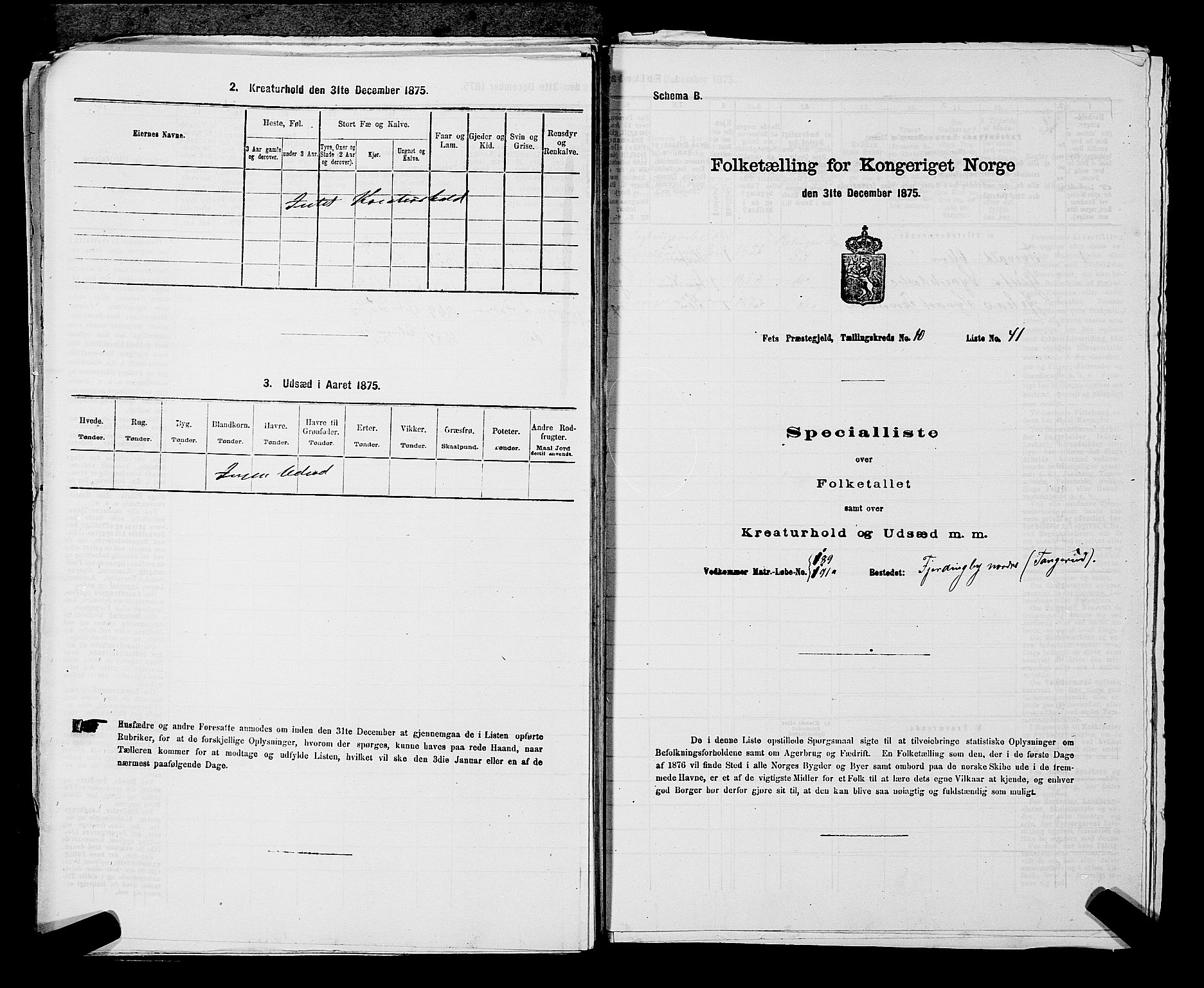 RA, 1875 census for 0227P Fet, 1875, p. 1412