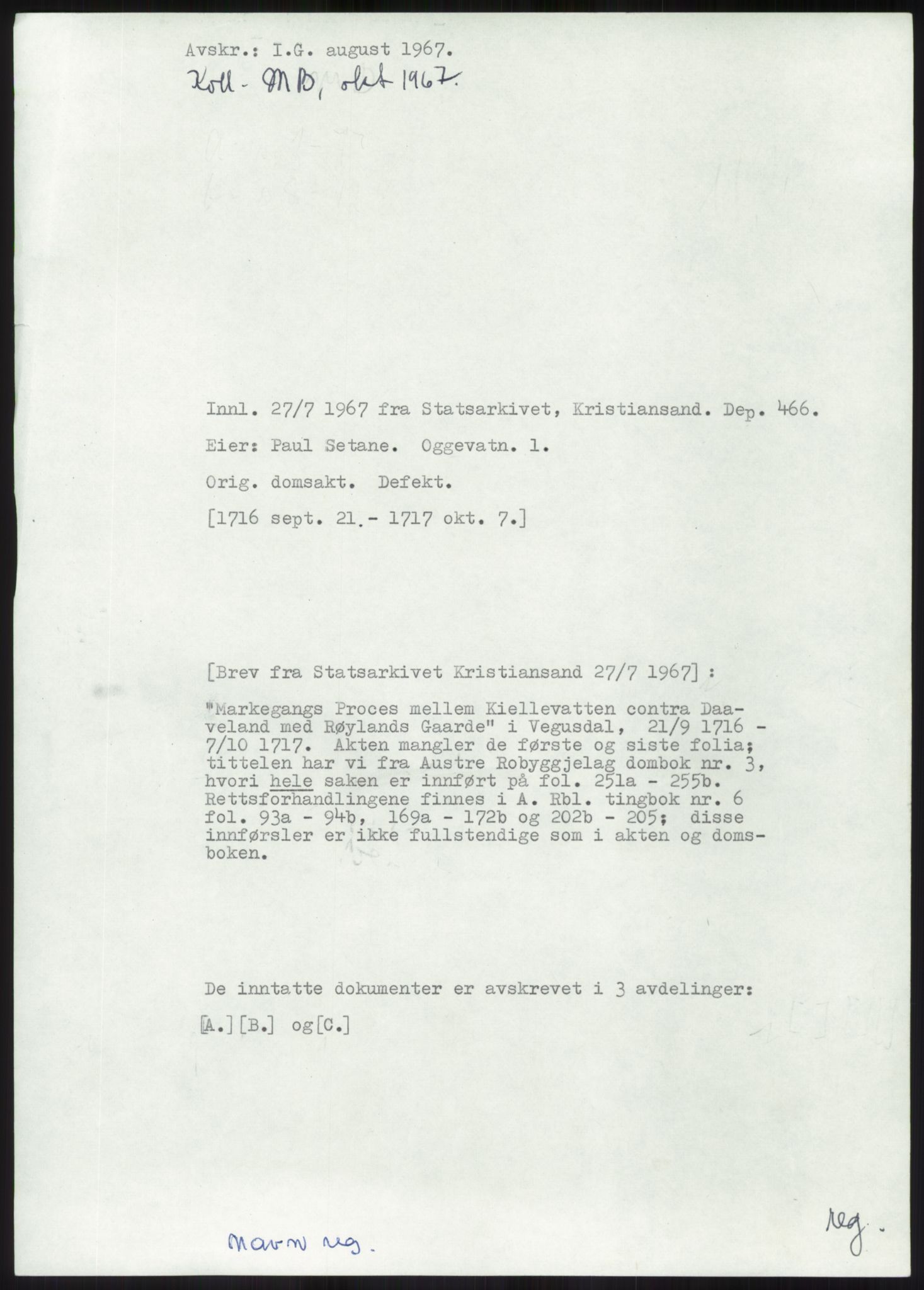 Samlinger til kildeutgivelse, Diplomavskriftsamlingen, RA/EA-4053/H/Ha, p. 2000