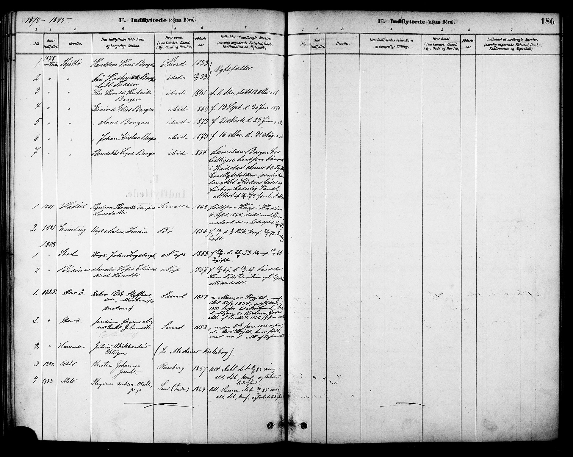 Ministerialprotokoller, klokkerbøker og fødselsregistre - Nordland, AV/SAT-A-1459/885/L1204: Parish register (official) no. 885A05, 1878-1892, p. 180