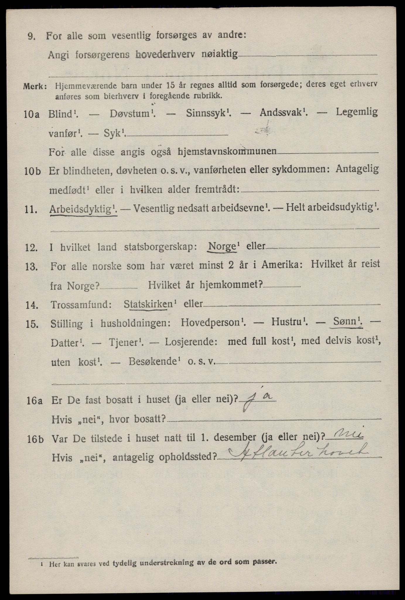 SAST, 1920 census for Skåre, 1920, p. 8203