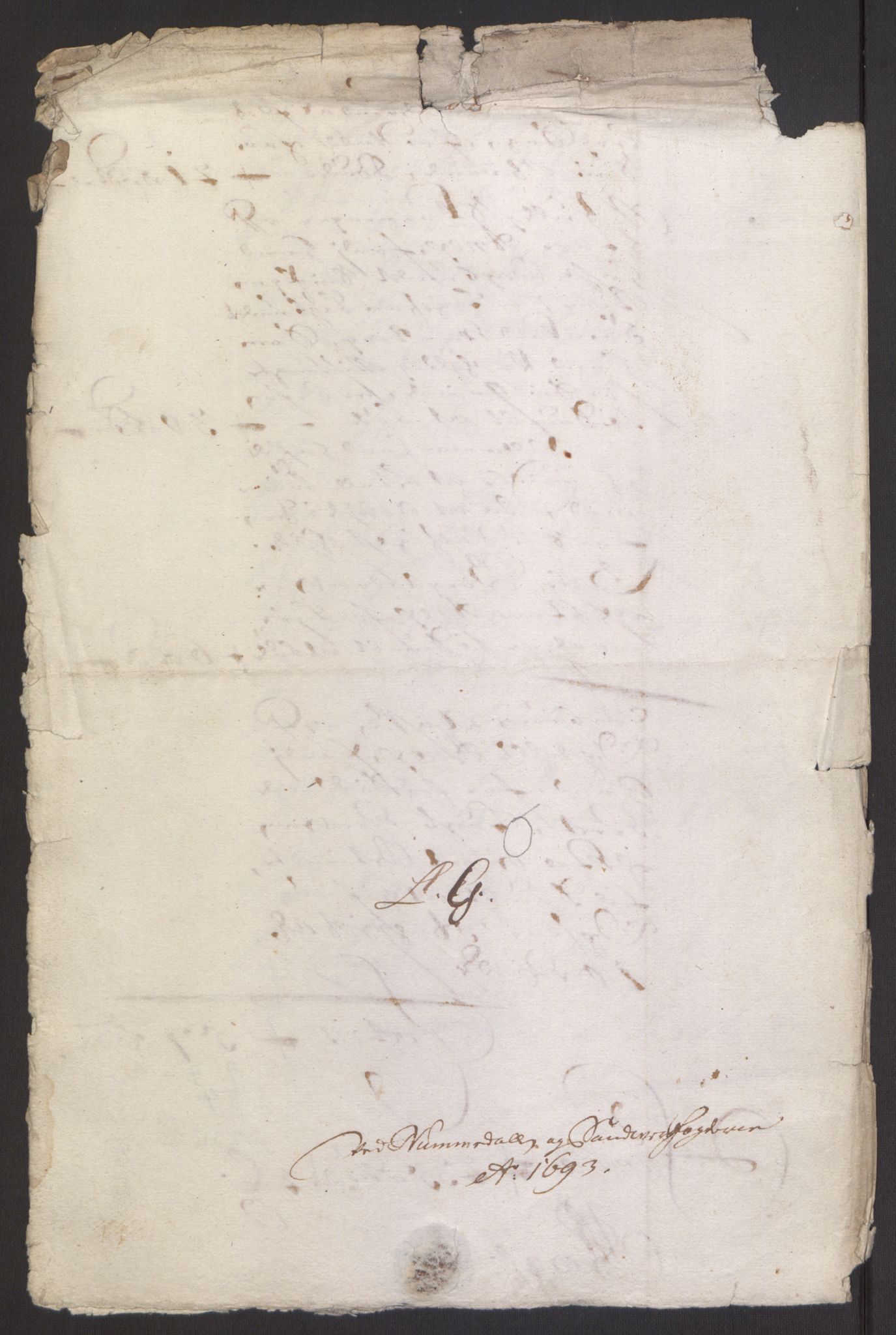 Rentekammeret inntil 1814, Reviderte regnskaper, Fogderegnskap, AV/RA-EA-4092/R24/L1575: Fogderegnskap Numedal og Sandsvær, 1692-1695, p. 143