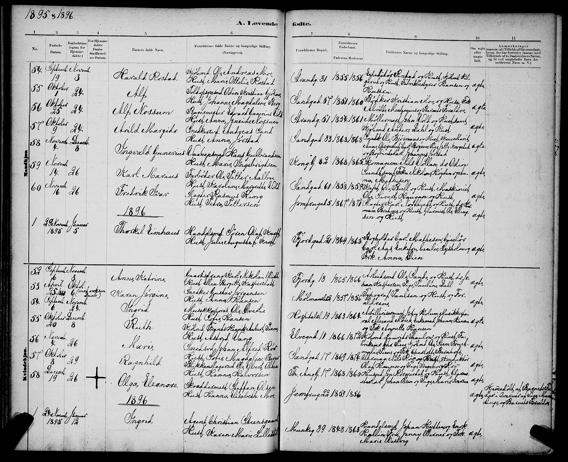 Ministerialprotokoller, klokkerbøker og fødselsregistre - Sør-Trøndelag, SAT/A-1456/602/L0143: Parish register (copy) no. 602C11, 1878-1902