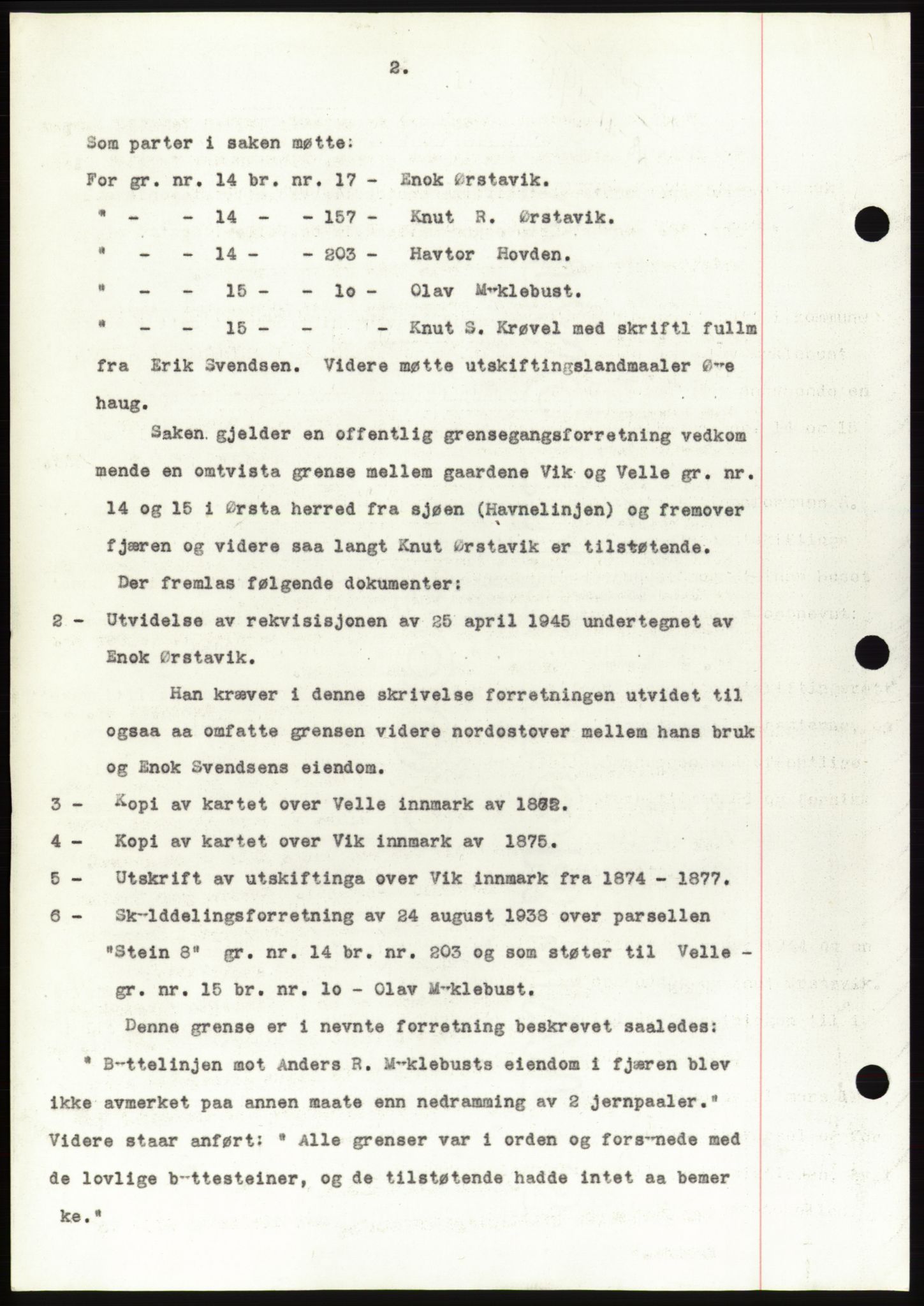 Søre Sunnmøre sorenskriveri, AV/SAT-A-4122/1/2/2C/L0077: Mortgage book no. 3A, 1945-1946, Diary no: : 766/1945