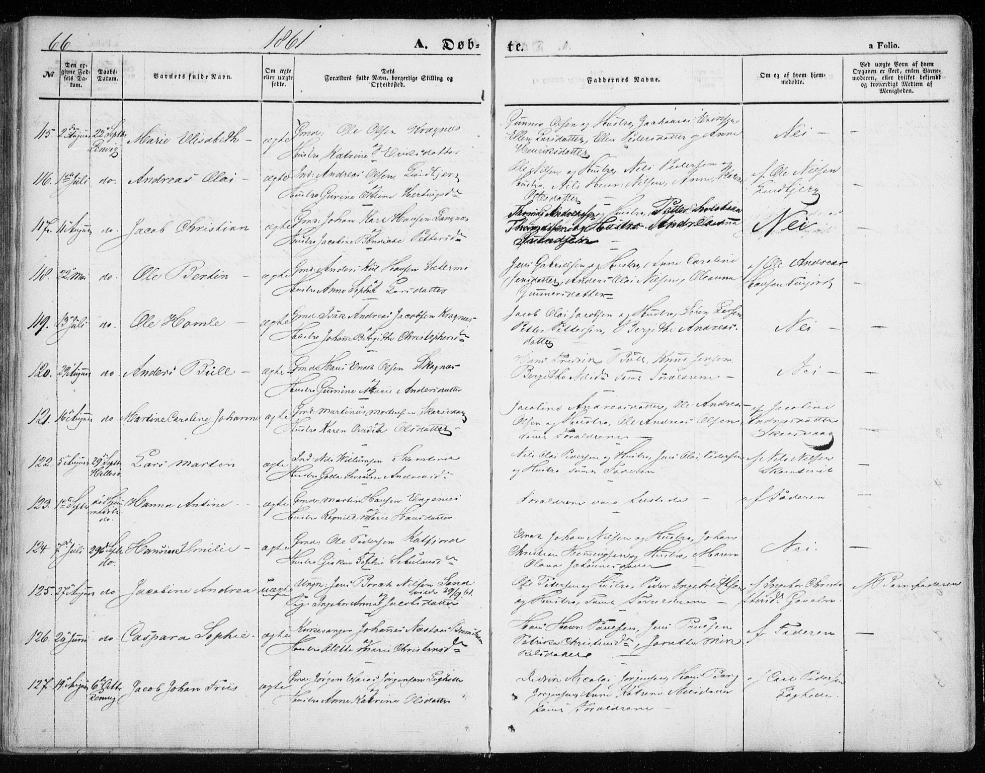 Lenvik sokneprestembete, SATØ/S-1310/H/Ha/Haa/L0007kirke: Parish register (official) no. 7, 1855-1865, p. 66