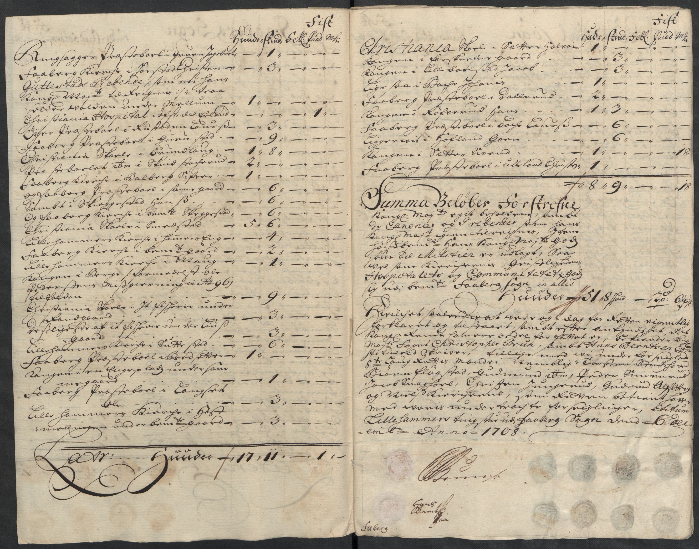 Rentekammeret inntil 1814, Reviderte regnskaper, Fogderegnskap, RA/EA-4092/R17/L1179: Fogderegnskap Gudbrandsdal, 1708-1710, p. 92