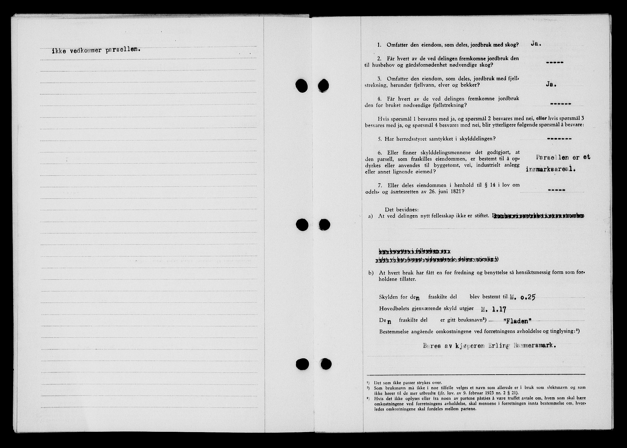 Flekkefjord sorenskriveri, SAK/1221-0001/G/Gb/Gba/L0058: Mortgage book no. A-6, 1942-1944, Diary no: : 604/1943