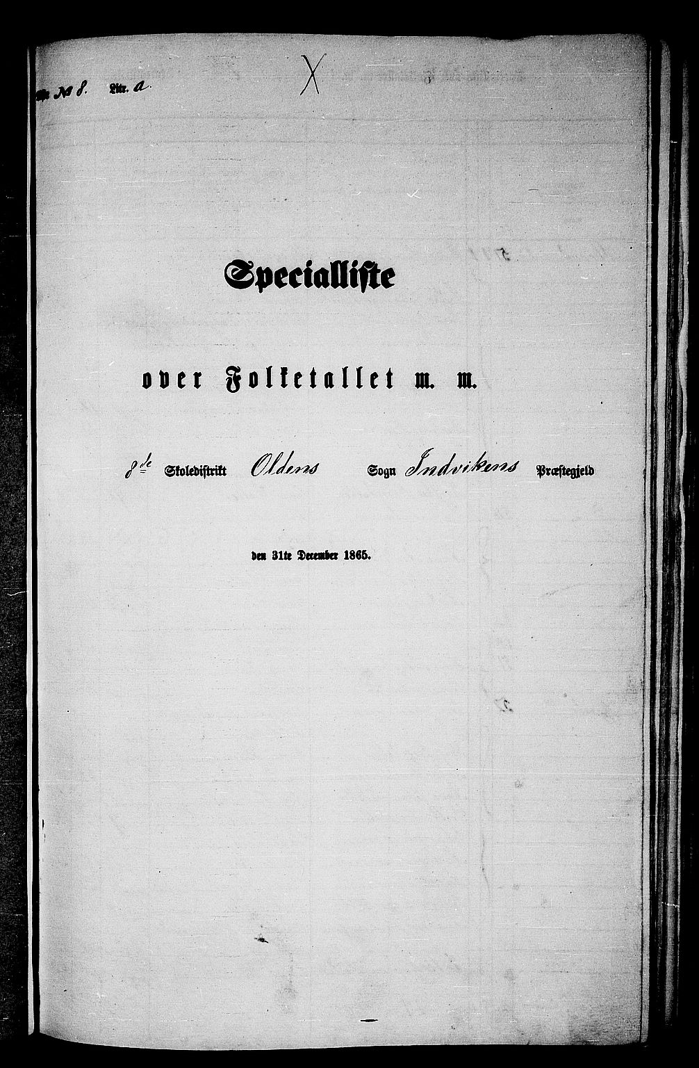 RA, 1865 census for Innvik, 1865, p. 120