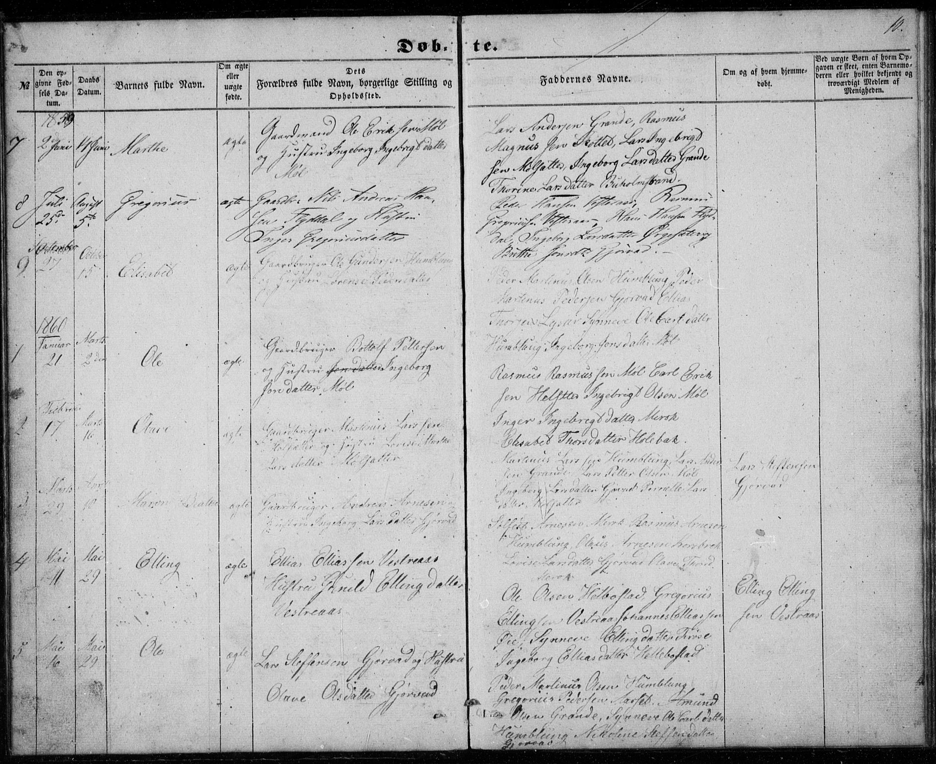 Ministerialprotokoller, klokkerbøker og fødselsregistre - Møre og Romsdal, AV/SAT-A-1454/518/L0234: Parish register (copy) no. 518C01, 1854-1884, p. 10