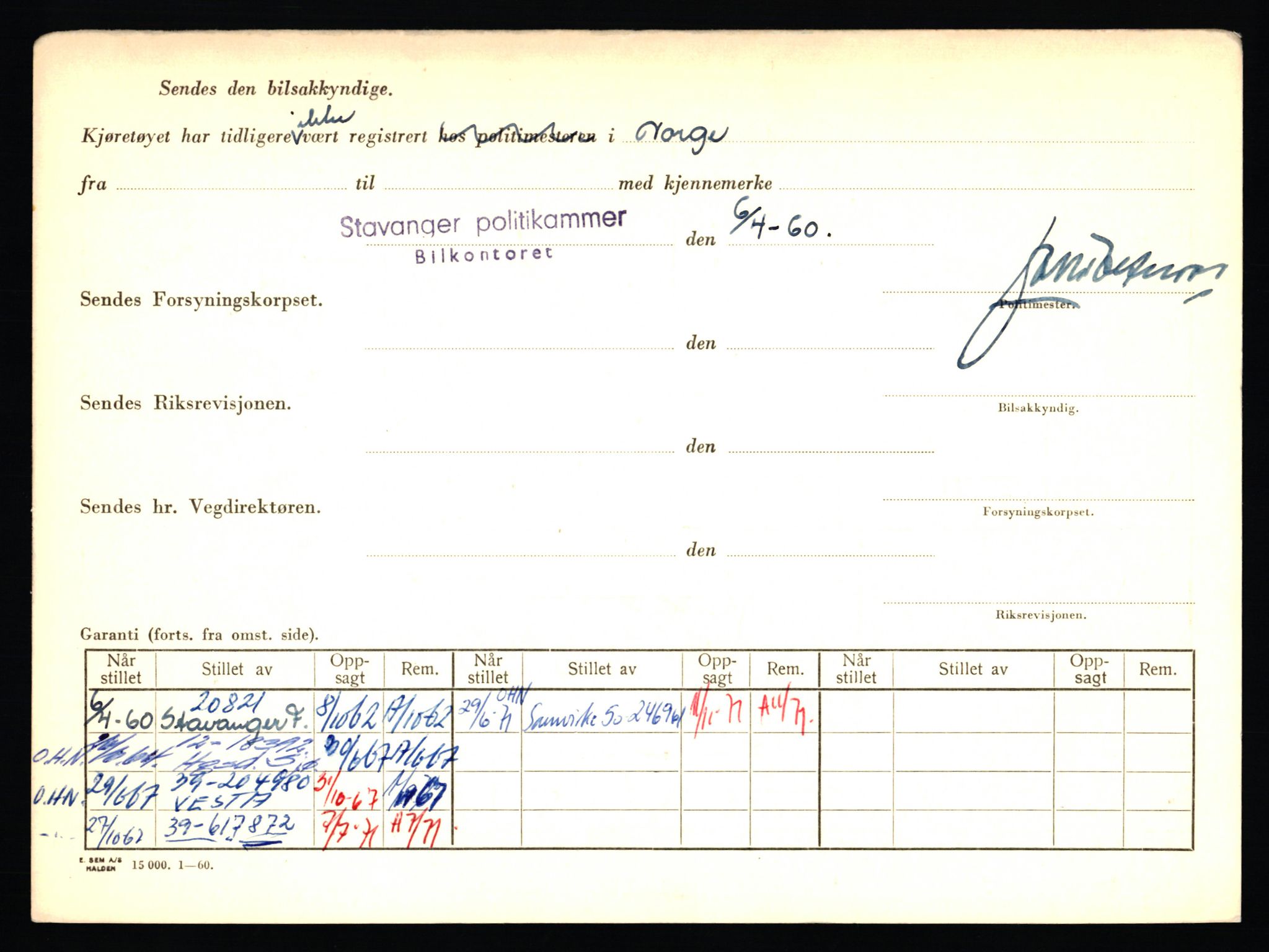 Stavanger trafikkstasjon, AV/SAST-A-101942/0/F/L0011: L-3700 - L-4199, 1930-1971, p. 144