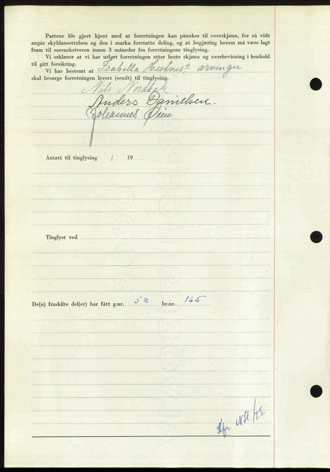 Nordmøre sorenskriveri, AV/SAT-A-4132/1/2/2Ca: Mortgage book no. A106, 1947-1947, Diary no: : 2668/1947