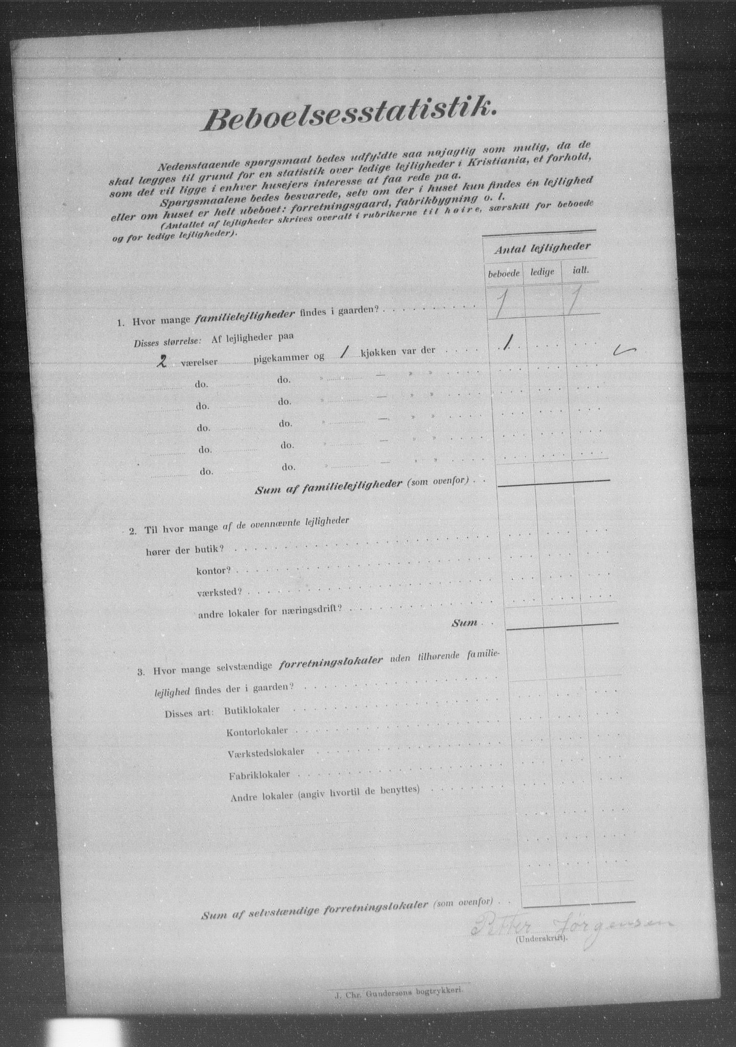 OBA, Municipal Census 1903 for Kristiania, 1903, p. 14543