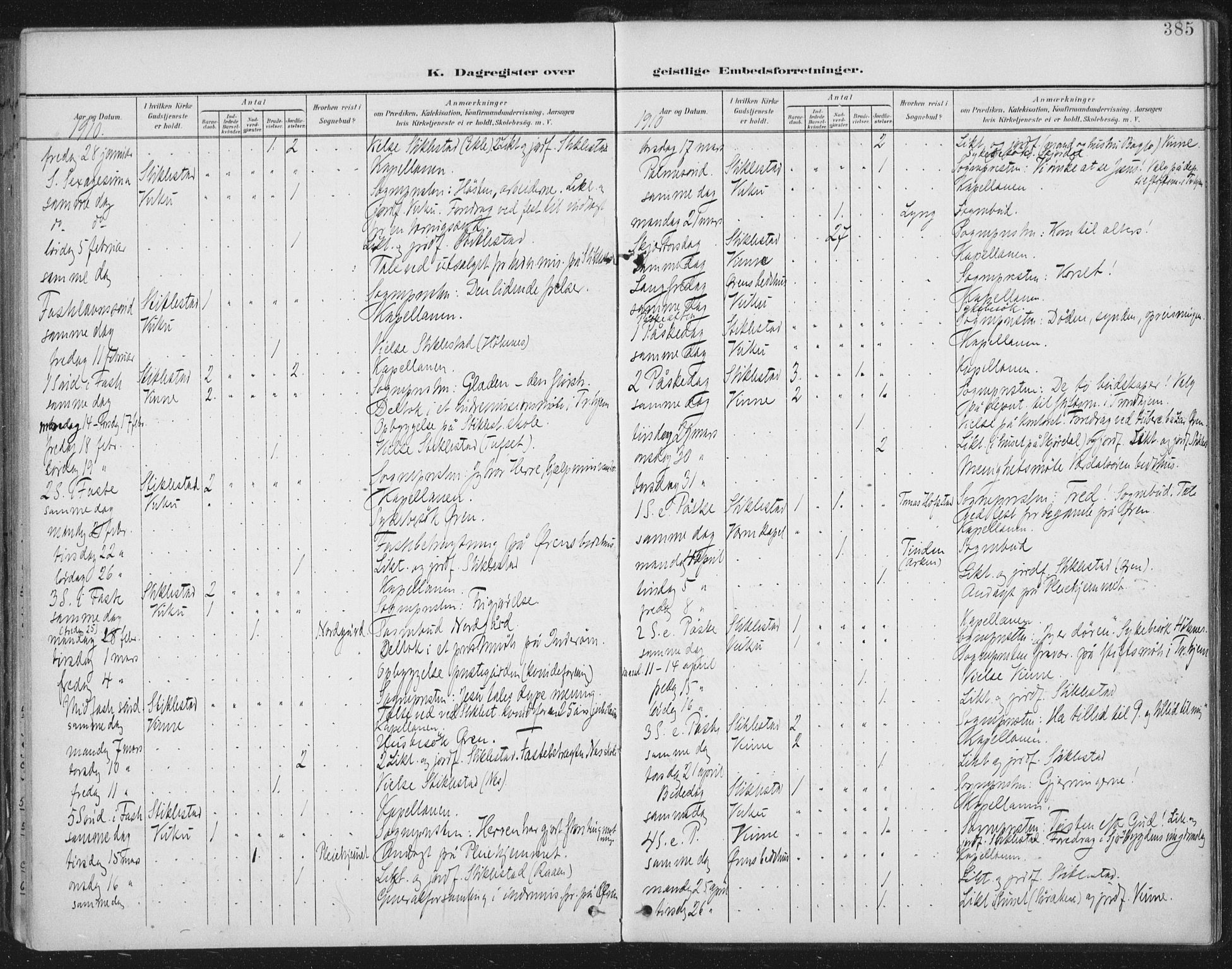 Ministerialprotokoller, klokkerbøker og fødselsregistre - Nord-Trøndelag, AV/SAT-A-1458/723/L0246: Parish register (official) no. 723A15, 1900-1917, p. 385