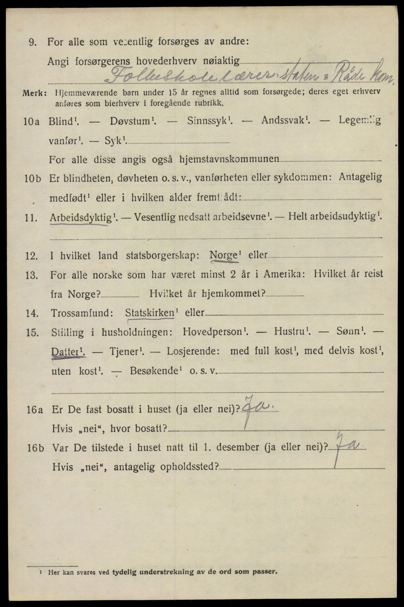 SAO, 1920 census for Råde, 1920, p. 3234