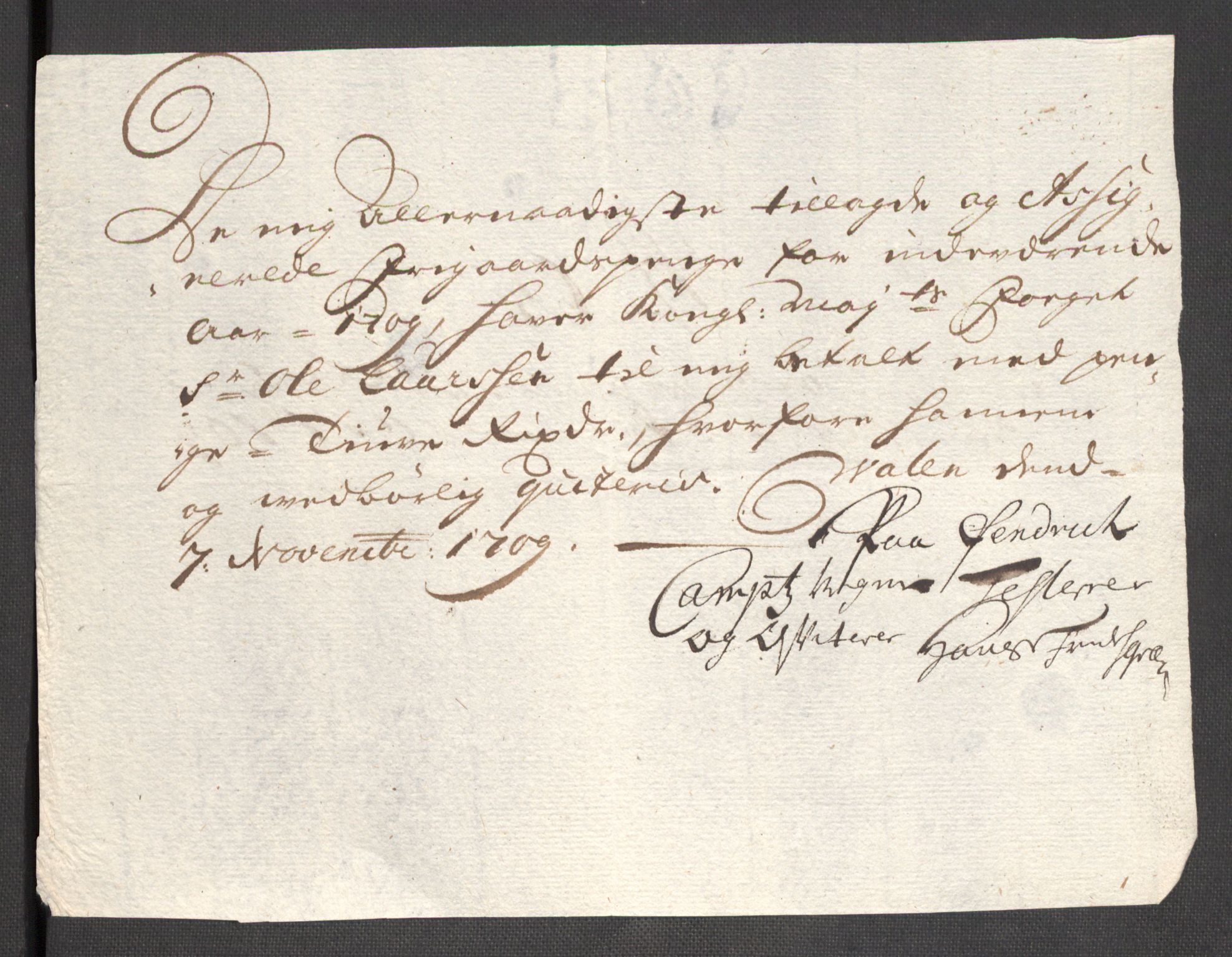 Rentekammeret inntil 1814, Reviderte regnskaper, Fogderegnskap, AV/RA-EA-4092/R48/L2986: Fogderegnskap Sunnhordland og Hardanger, 1709-1710, p. 284