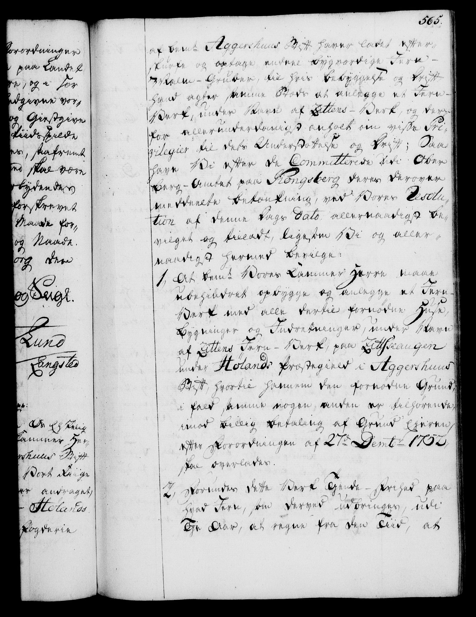 Rentekammeret, Kammerkanselliet, AV/RA-EA-3111/G/Gg/Gga/L0007: Norsk ekspedisjonsprotokoll med register (merket RK 53.7), 1759-1768, p. 565