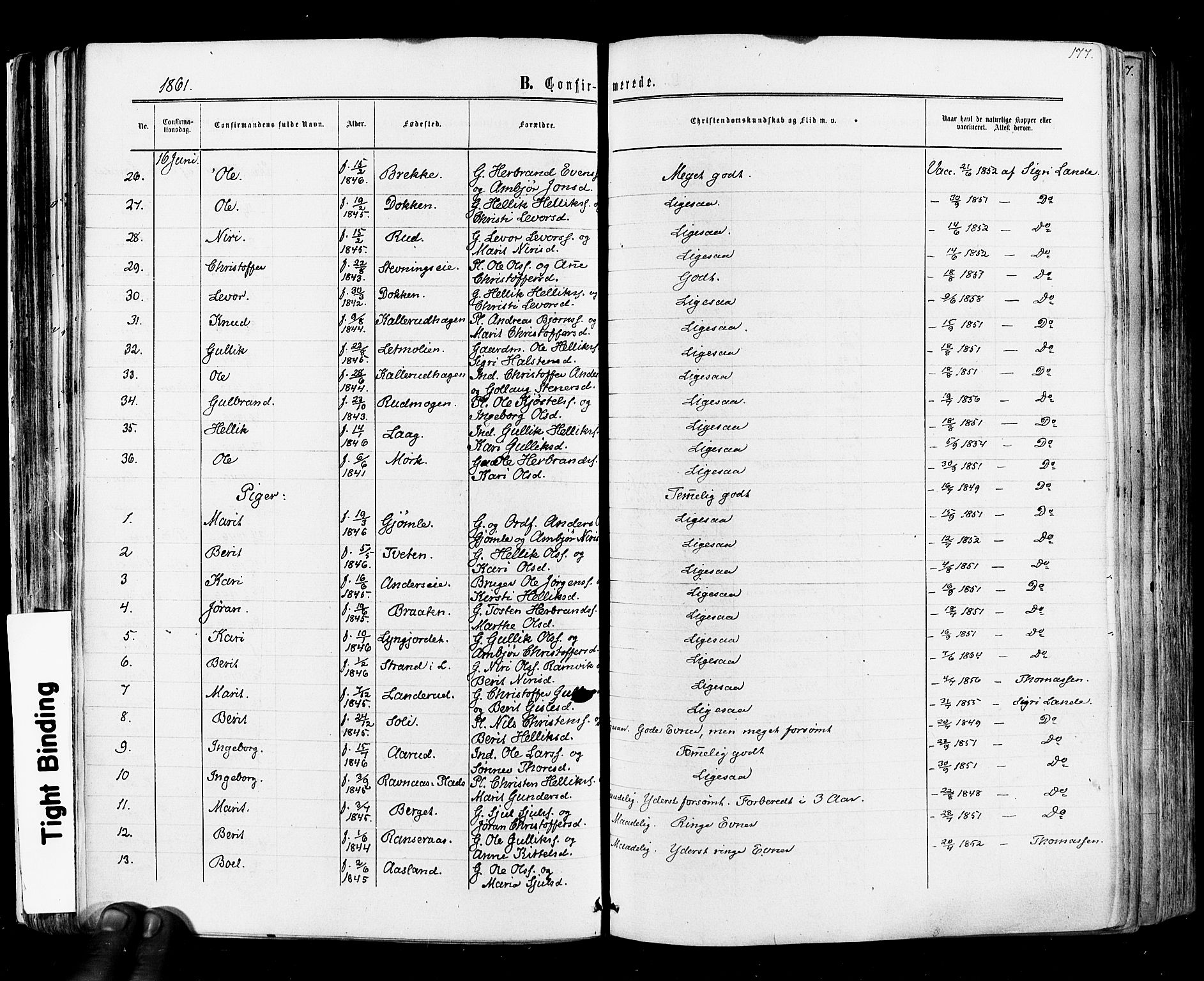 Flesberg kirkebøker, SAKO/A-18/F/Fa/L0007: Parish register (official) no. I 7, 1861-1878, p. 169